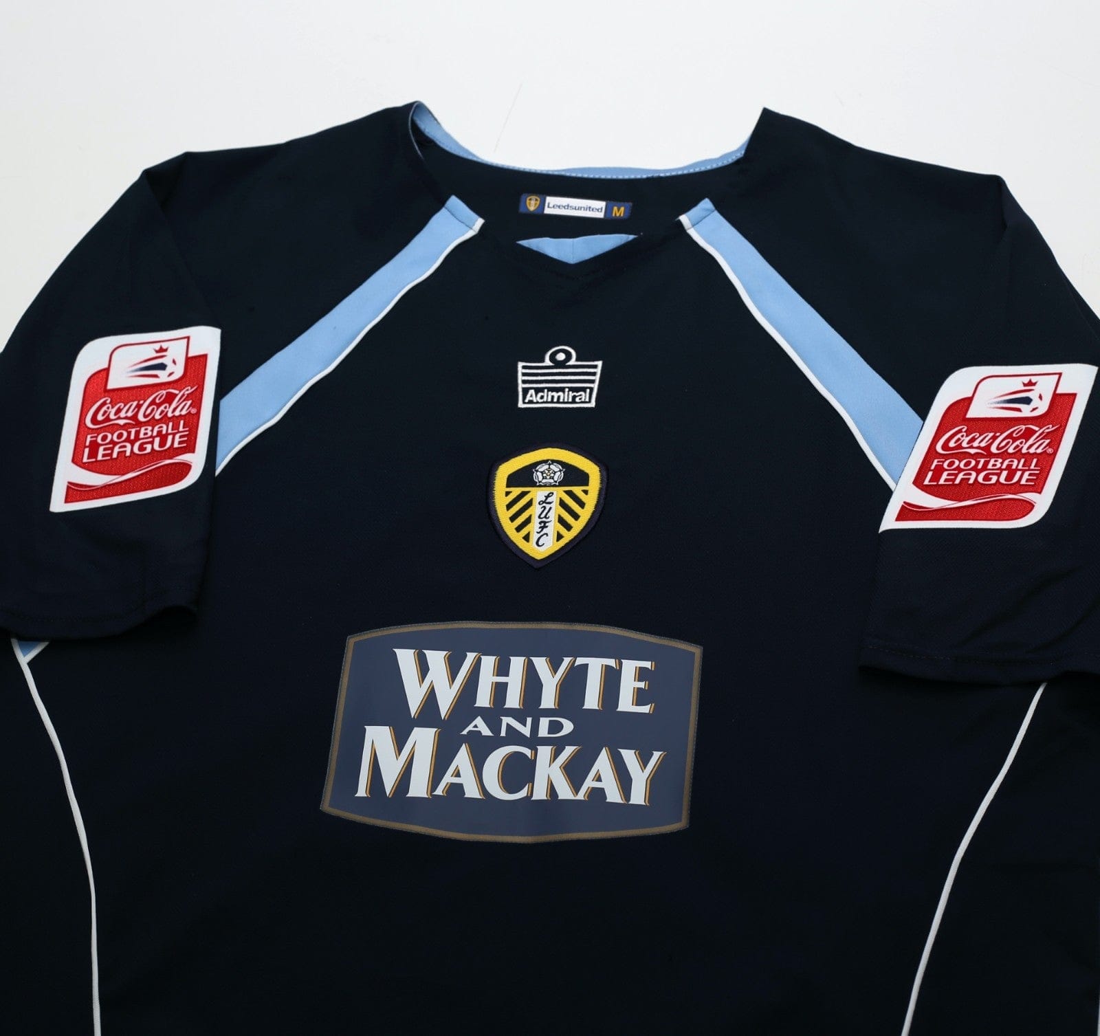 2005/06 HEALY #9 Leeds United Vintage Admiral Away Football Shirt (M)