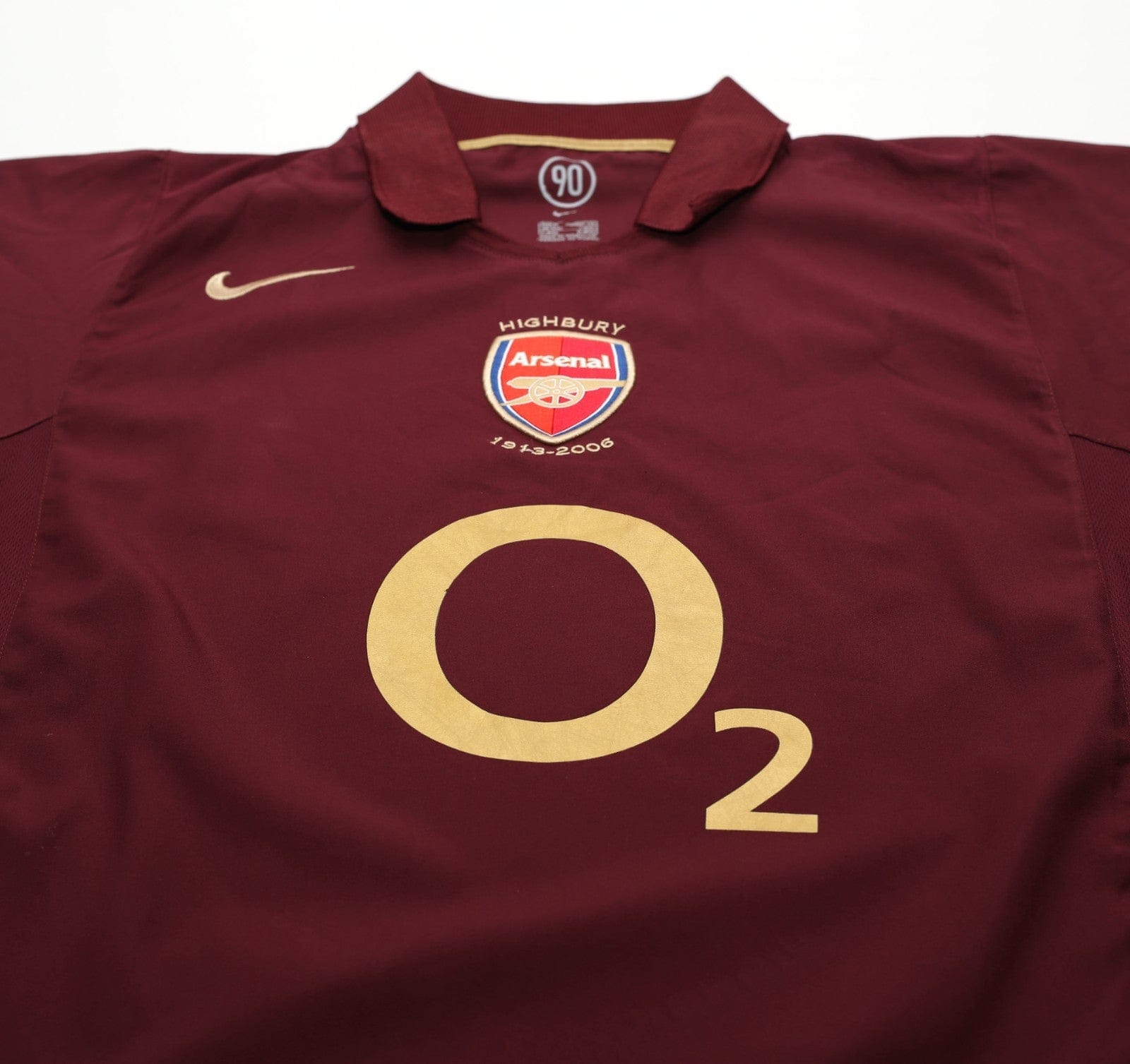 2005/06 HENRY #14 Arsenal Vintage Nike Highbury Home Football Shirt (M)