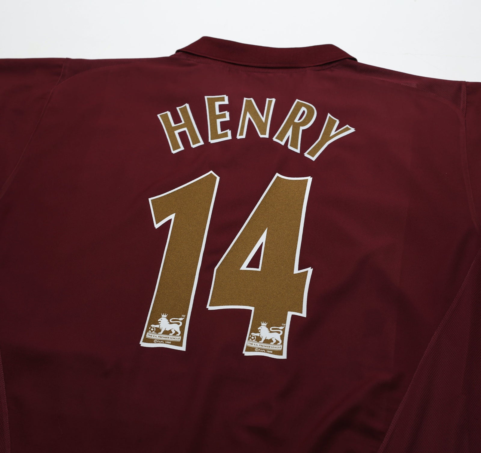 2005/06 HENRY #14 Arsenal Vintage Nike Highbury Home Football Shirt (XXL)