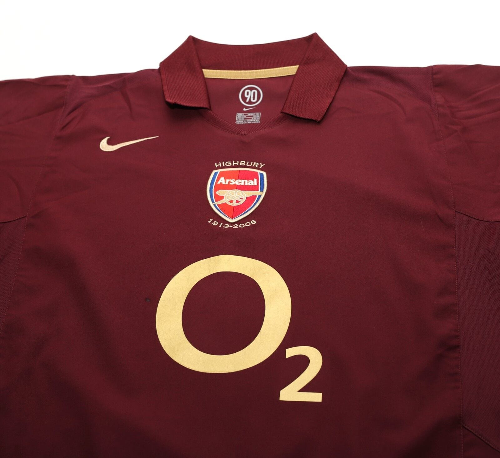 2005/06 HENRY #14 Arsenal Vintage Nike UCL Home Football Shirt Jersey (L)
