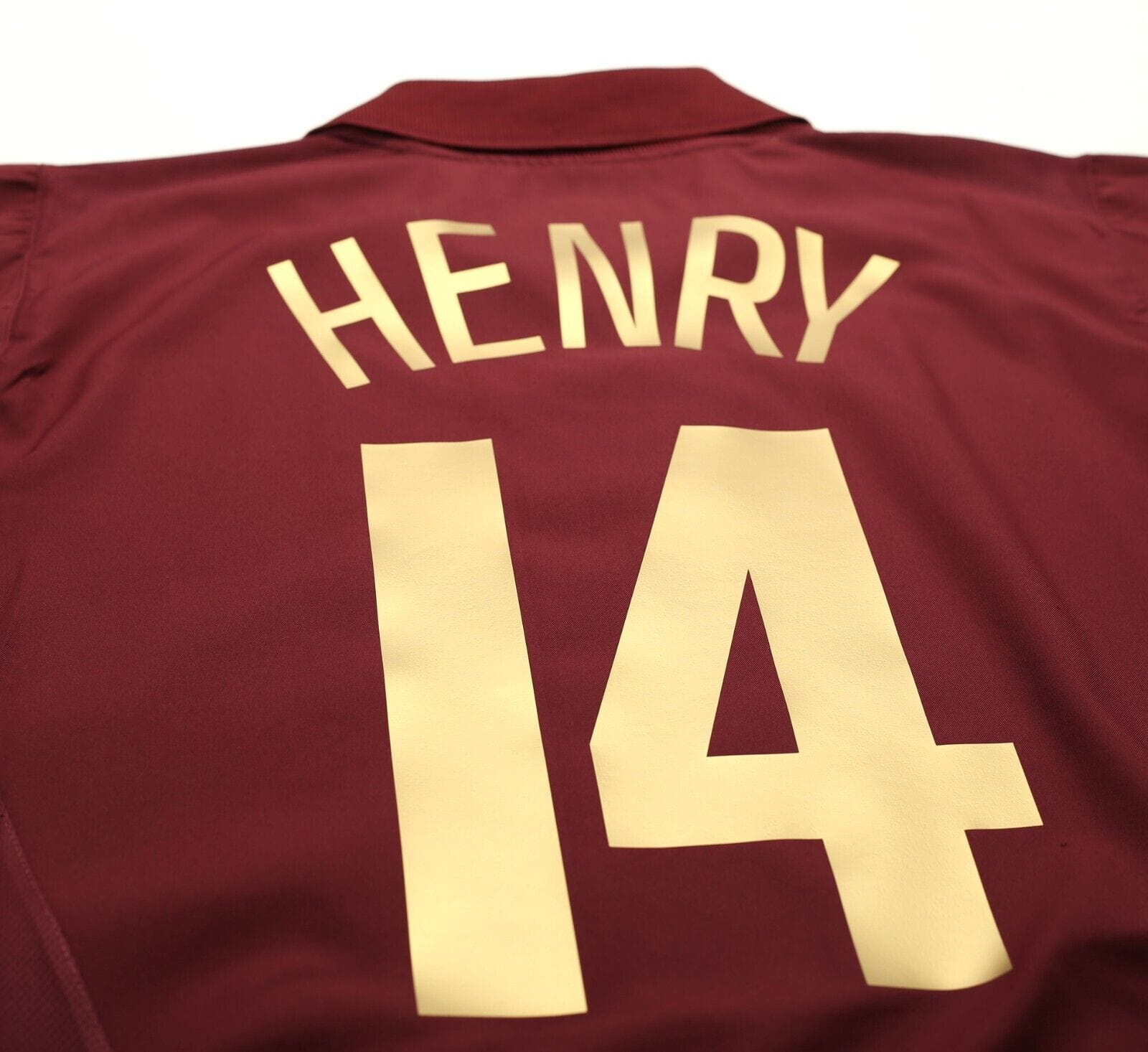 2005/06 HENRY #14 Arsenal Vintage Nike UCL Home Football Shirt Jersey (L)