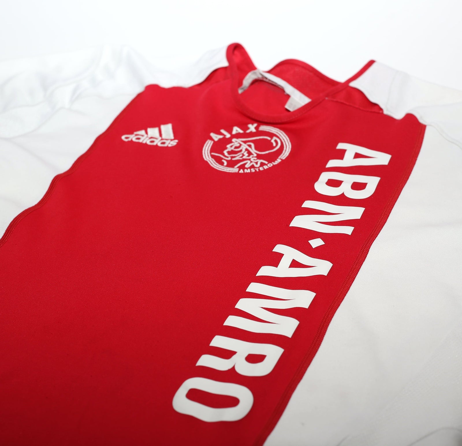 2005/06 HUNTELAAR #25 Ajax Vintage adidas Home Football Shirt (M)