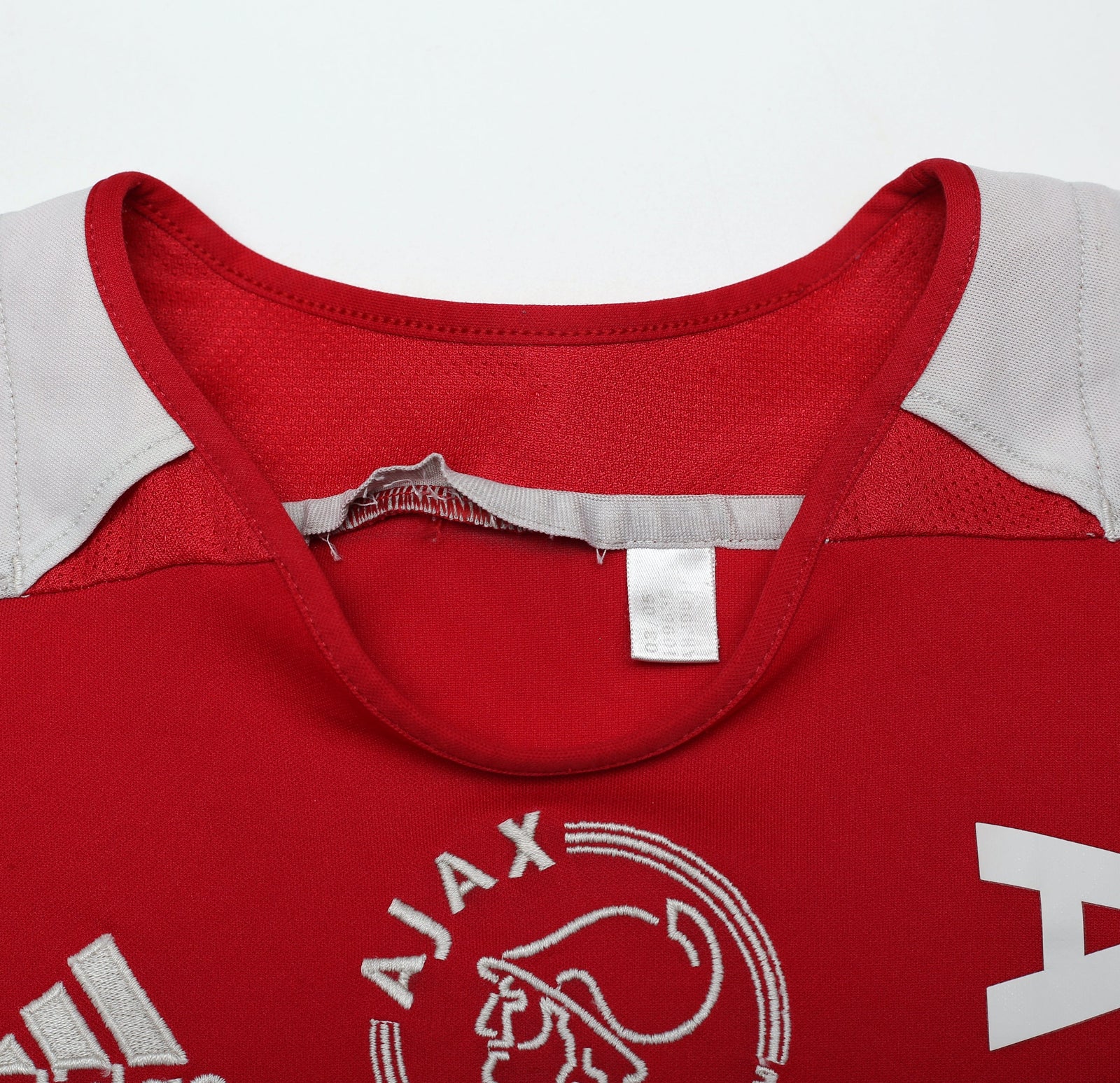2005/06 HUNTELAAR #25 Ajax Vintage adidas Home Football Shirt (M)