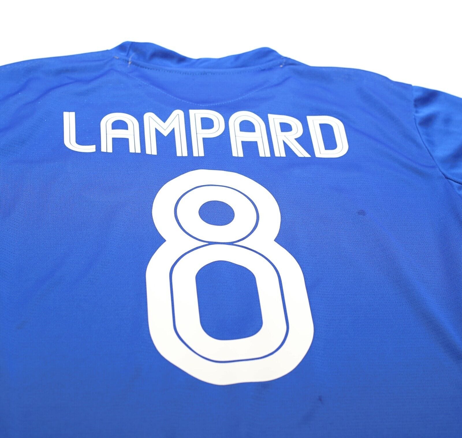 2005/06 LAMPARD #8 Chelsea Vintage Umbro UCL Home Football Shirt Jersey (L)