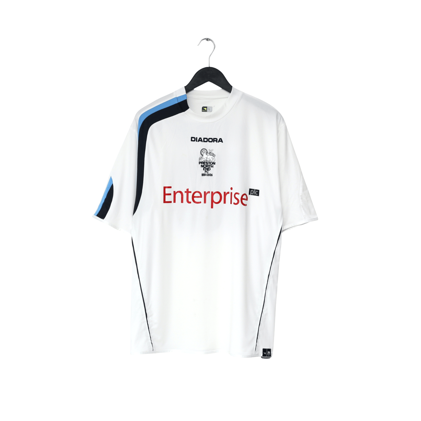 2005/06 Nugent #10 Preston North End Vintage Diadora Home Football Shirt (L)