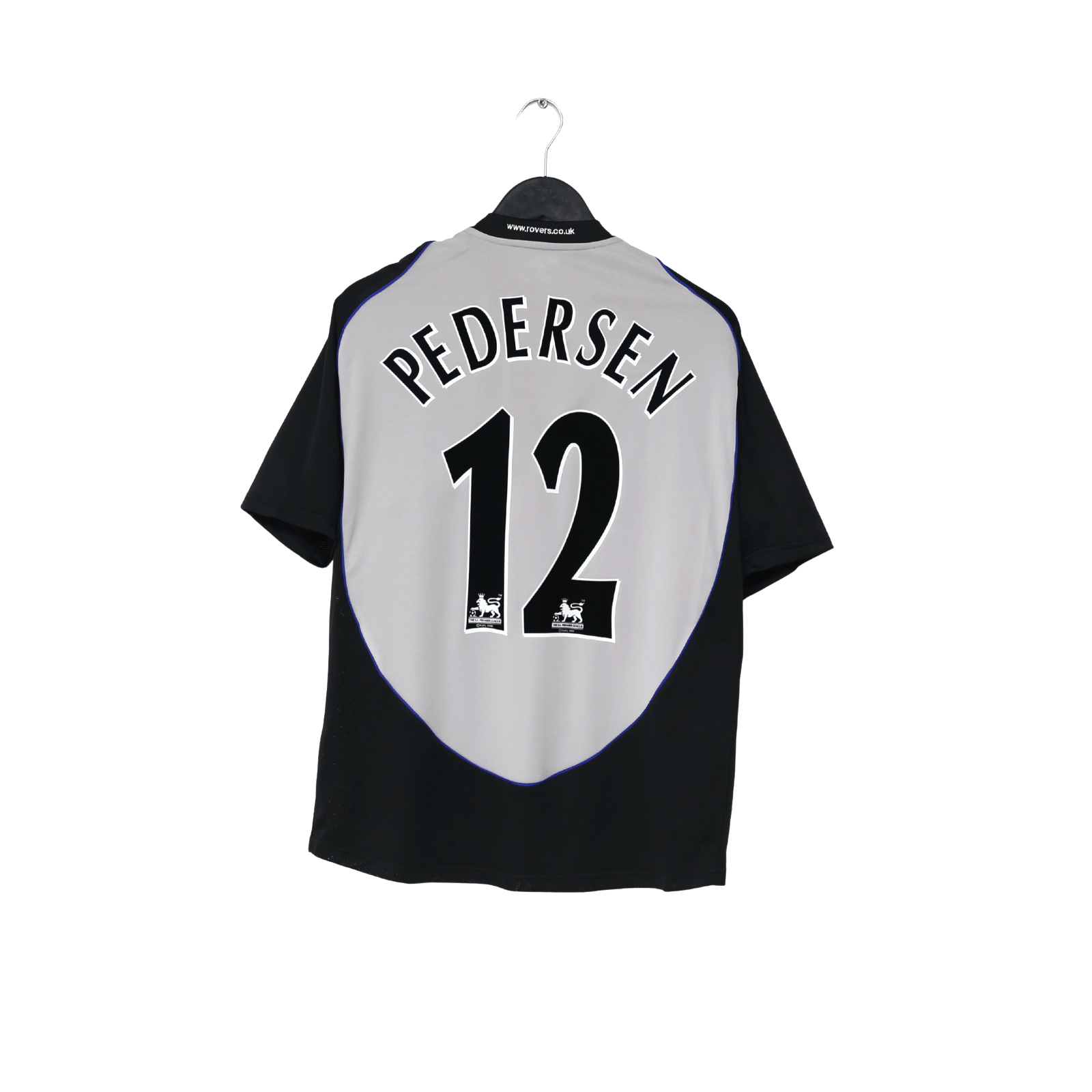 2005/06 PEDERSEN #12 Blackburn Rovers Vintage Lonsdale Away Football Shirt (M)