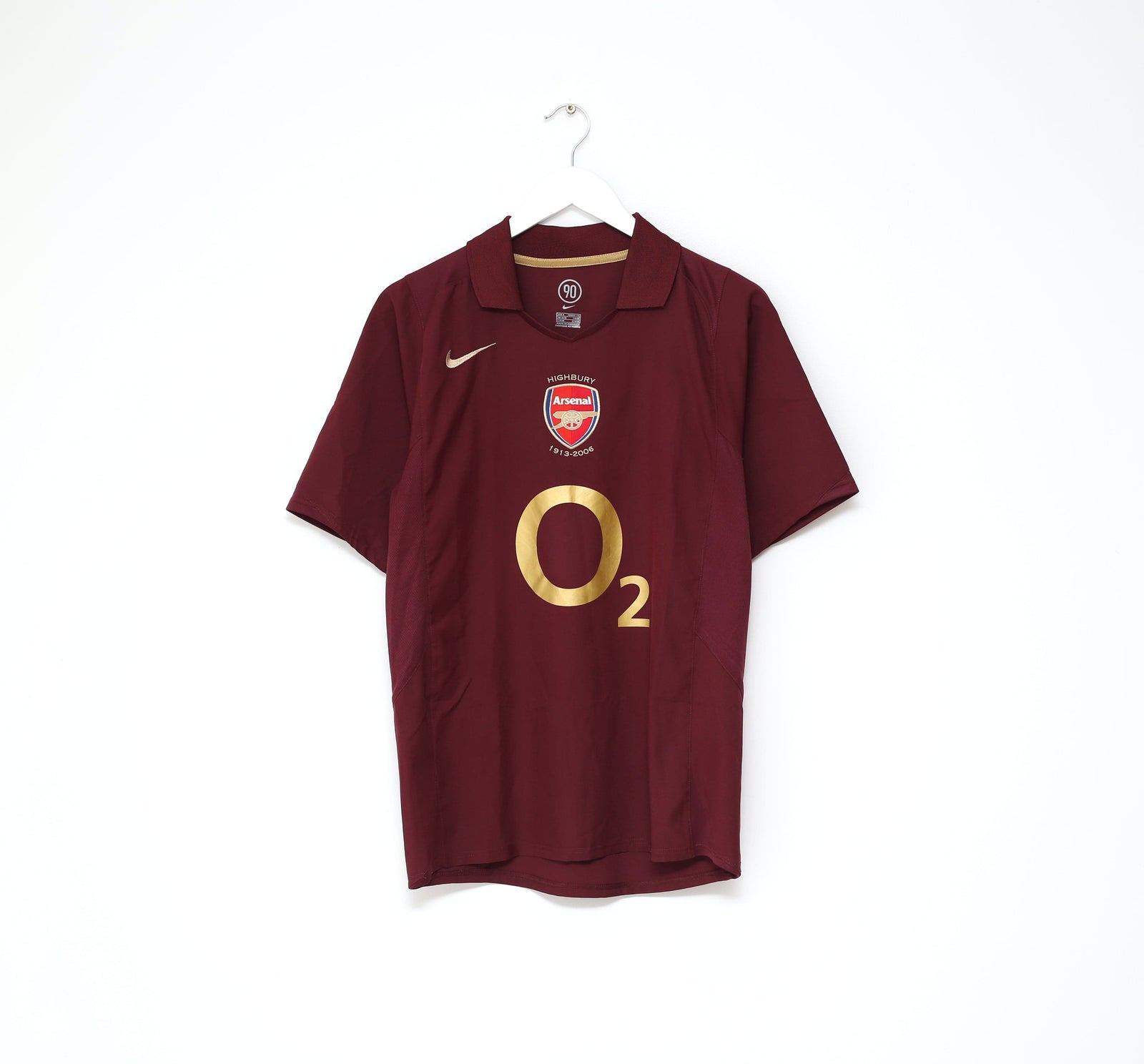 2005/06 PIRES #7 Arsenal Vintage Nike UCL Home Football Shirt Jersey (S)