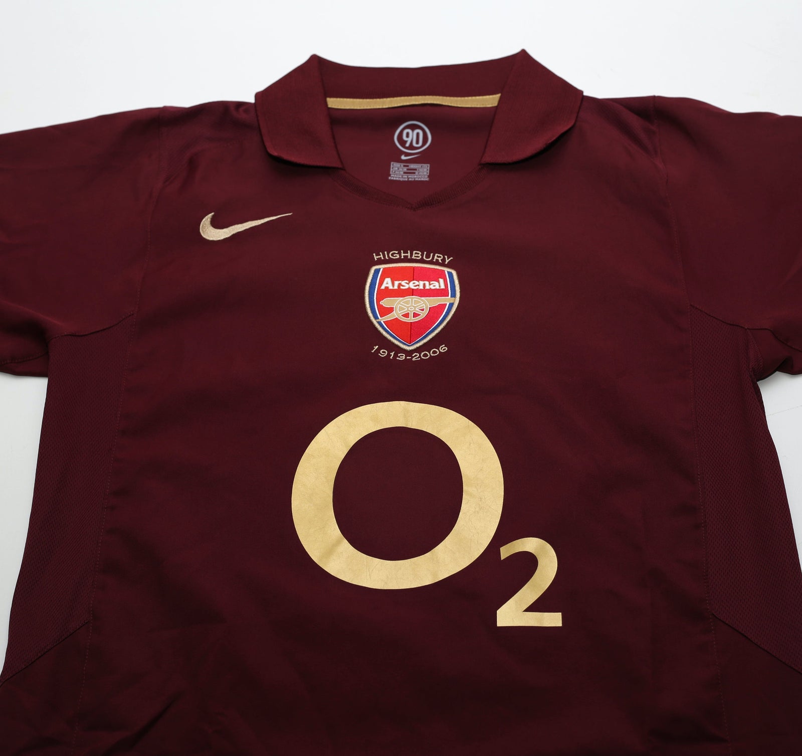 2005/06 PIRES #7 Arsenal Vintage Nike UCL Home Football Shirt Jersey (S)