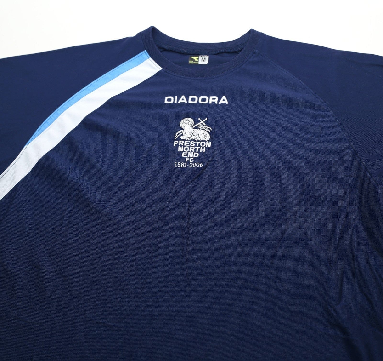 2005/06 PRESTON NORTH END Vintage Diadora Football Training Sweatshirt (M)