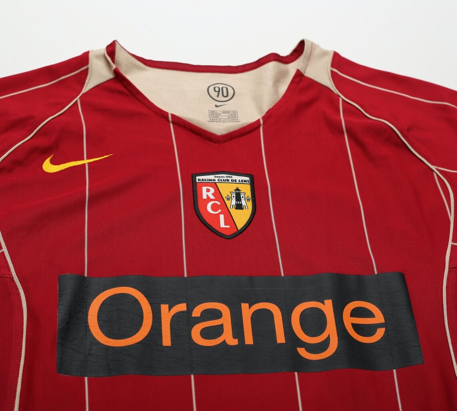 2005/06 RC LENS Vintage Nike Away Football Shirt Jersey (L)