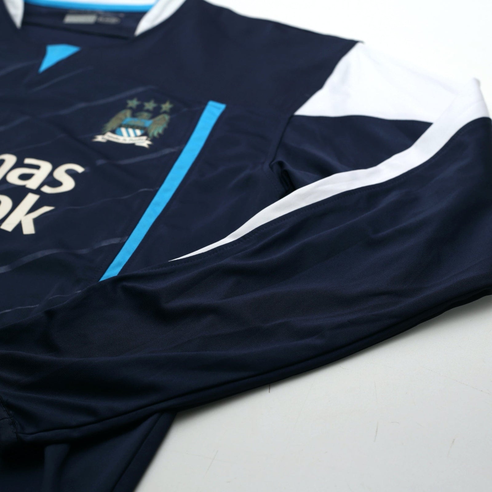 2005/06 Sun Ji Hai #17 Manchester City Vintage Reebok Away LS Football Shirt (M)