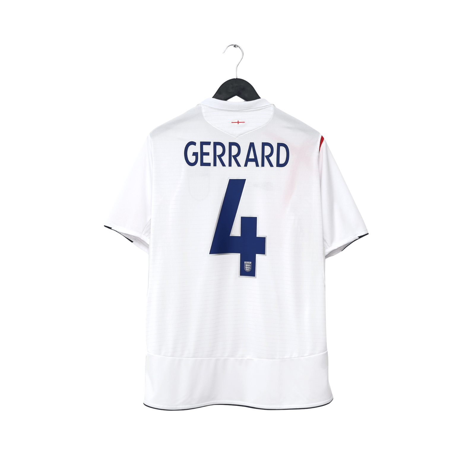 2005/07 Gerrard #4 England Vintage Umbro Home Football Shirt (L) WC 2006