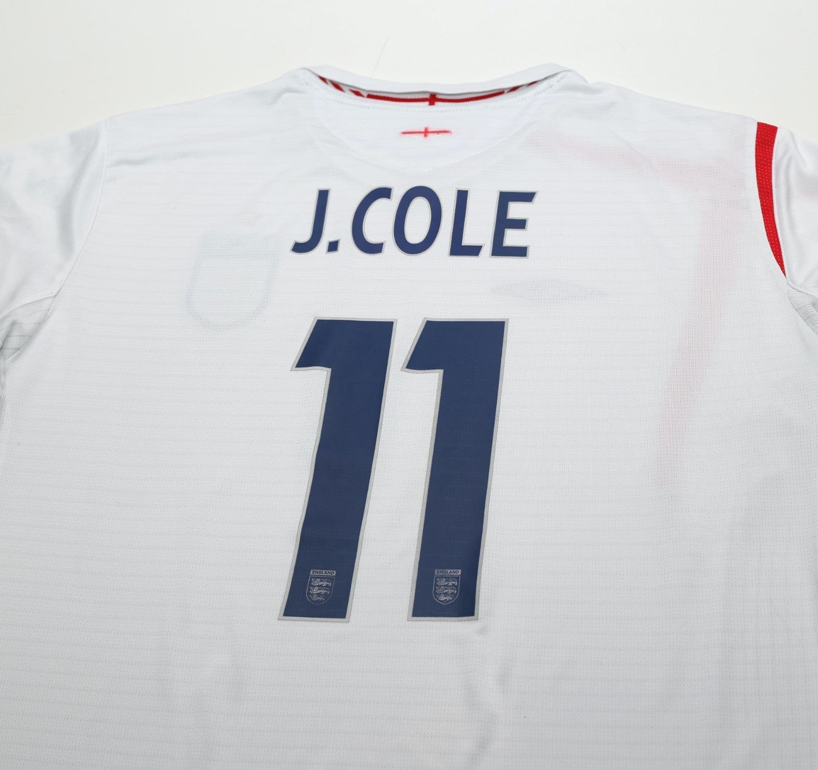 2005/07 J. COLE #11 England Vintage Umbro Home Football Shirt XXL World Cup 2006