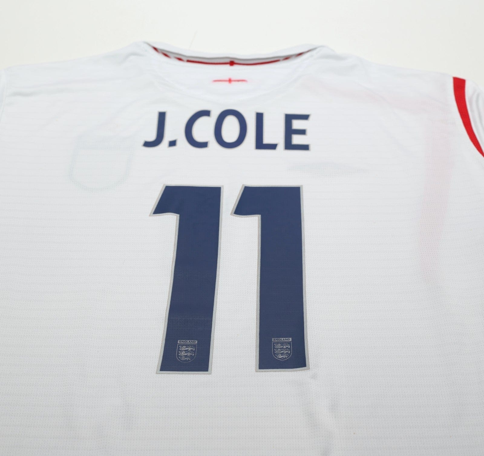 2005/07 J. COLE #11 England Vintage Umbro Home Football Shirt XXL World Cup 2006