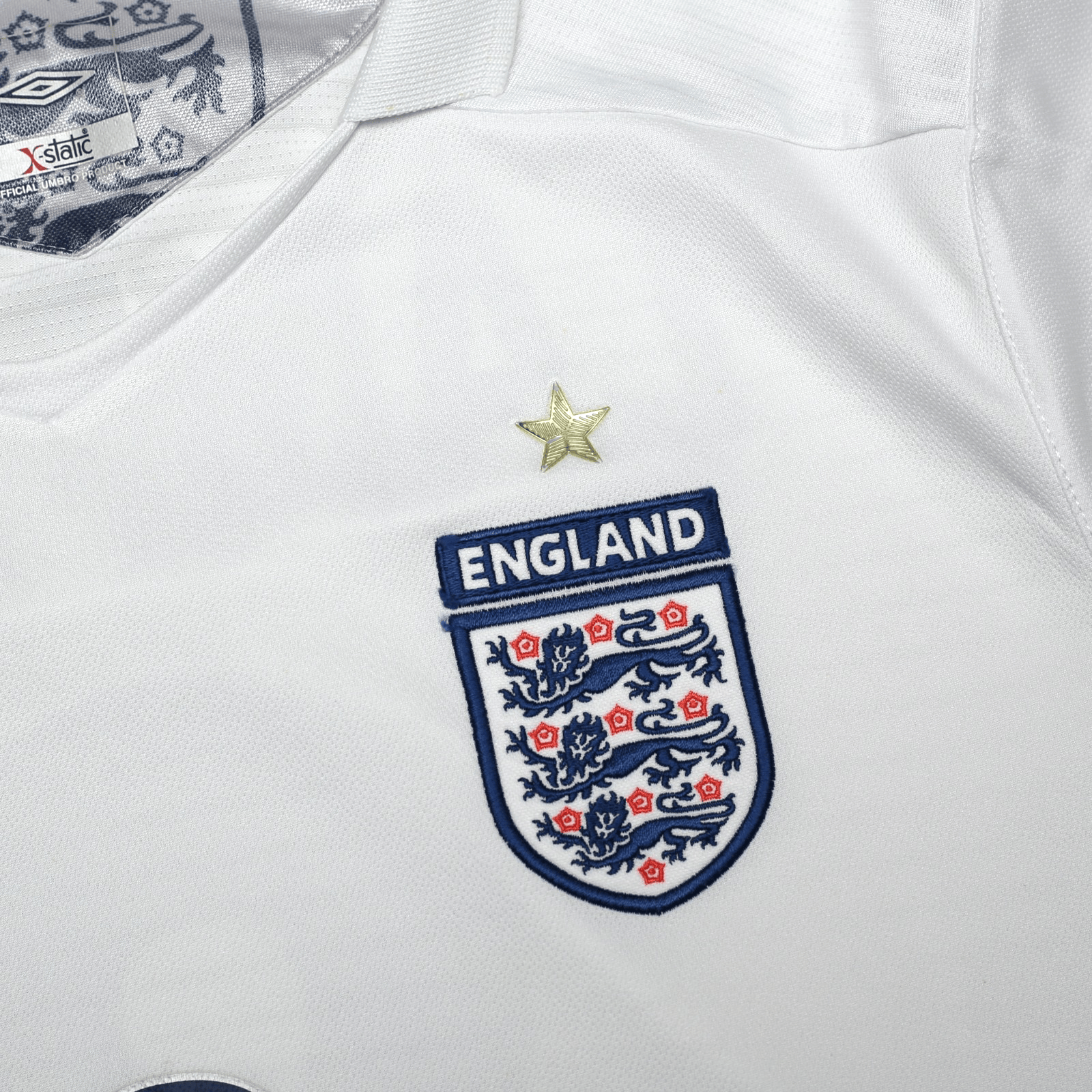 2005/07 Lampard #8 England Vintage Umbro Home Football Shirt (L) World Cup 2006