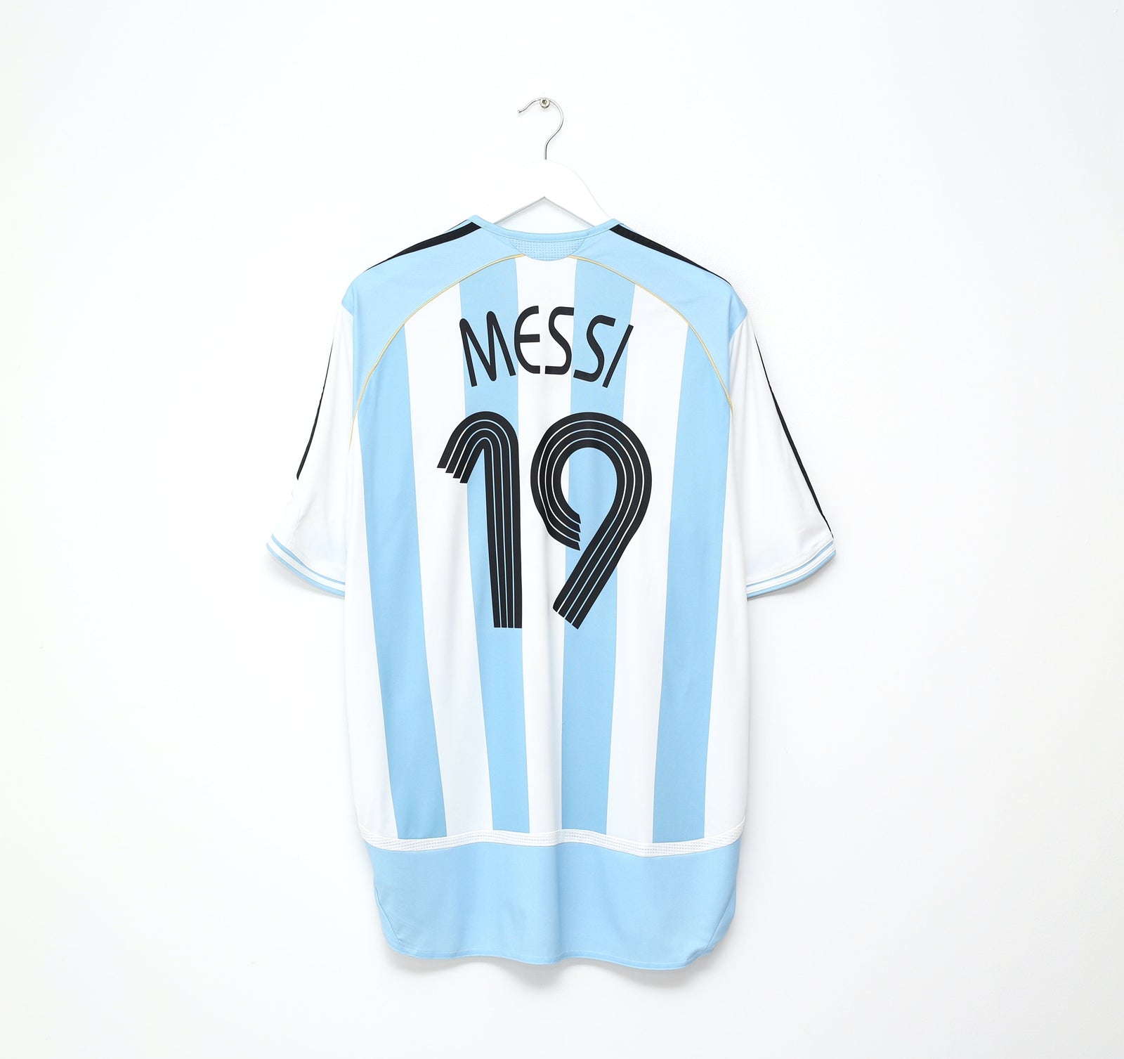 2005/07 MESSI #19 Argentina Vintage adidas Home Football Shirt (XL) WC 2006