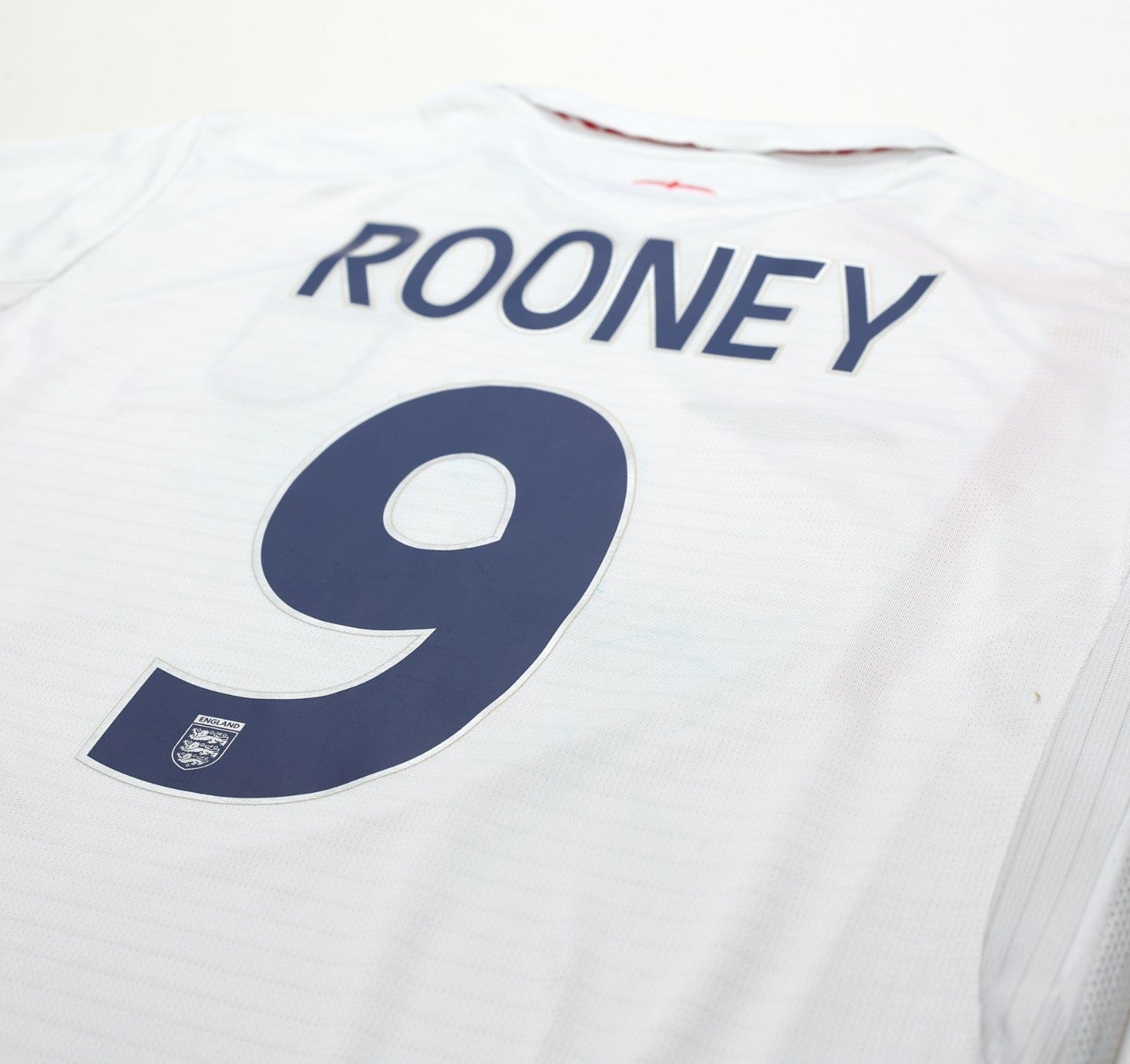 2005/07 ROONEY #9 England Vintage Umbro Home Football Shirt (L) World Cup 2006