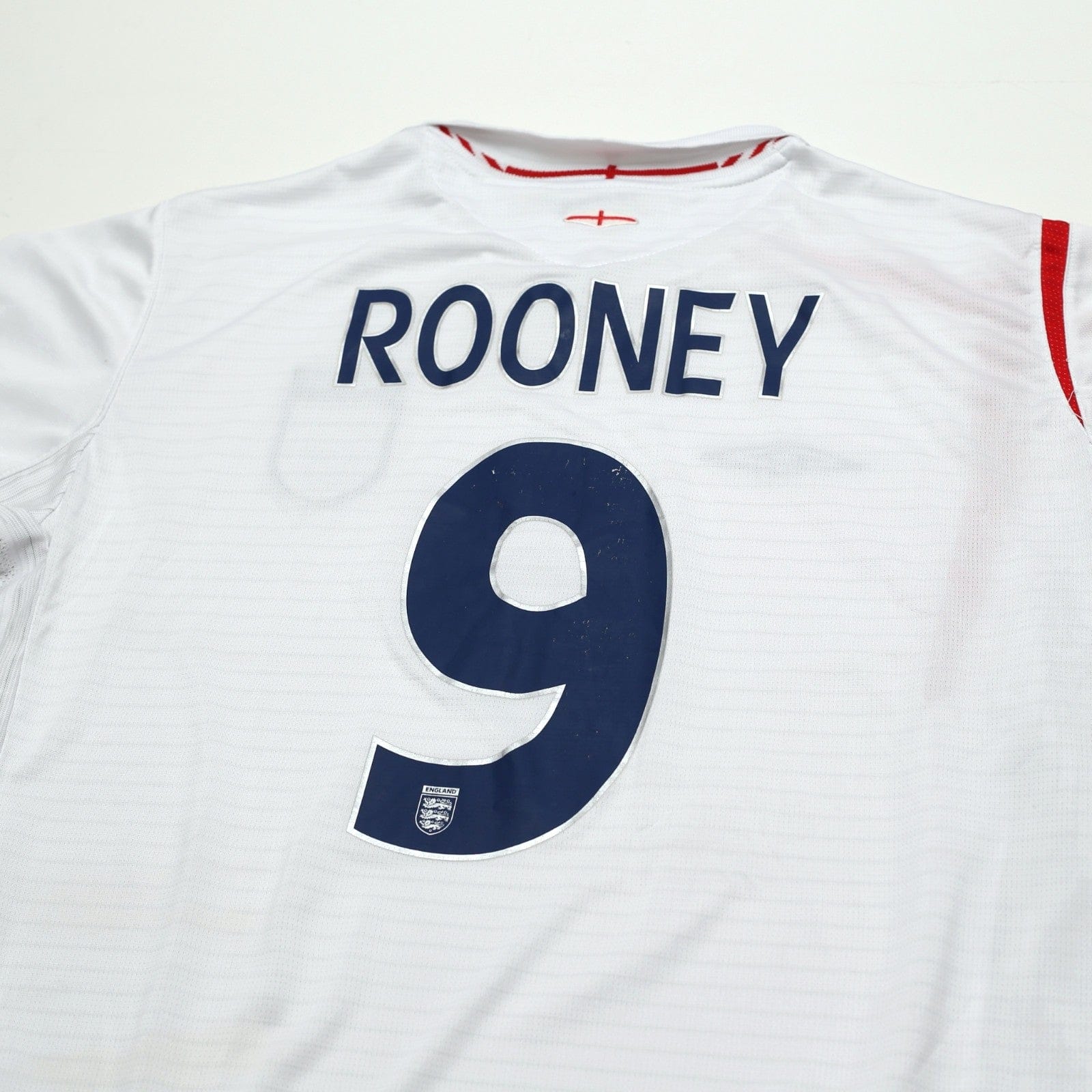 2005/07 Rooney #9 England Vintage Umbro Home Football Shirt (XL) World Cup 2006