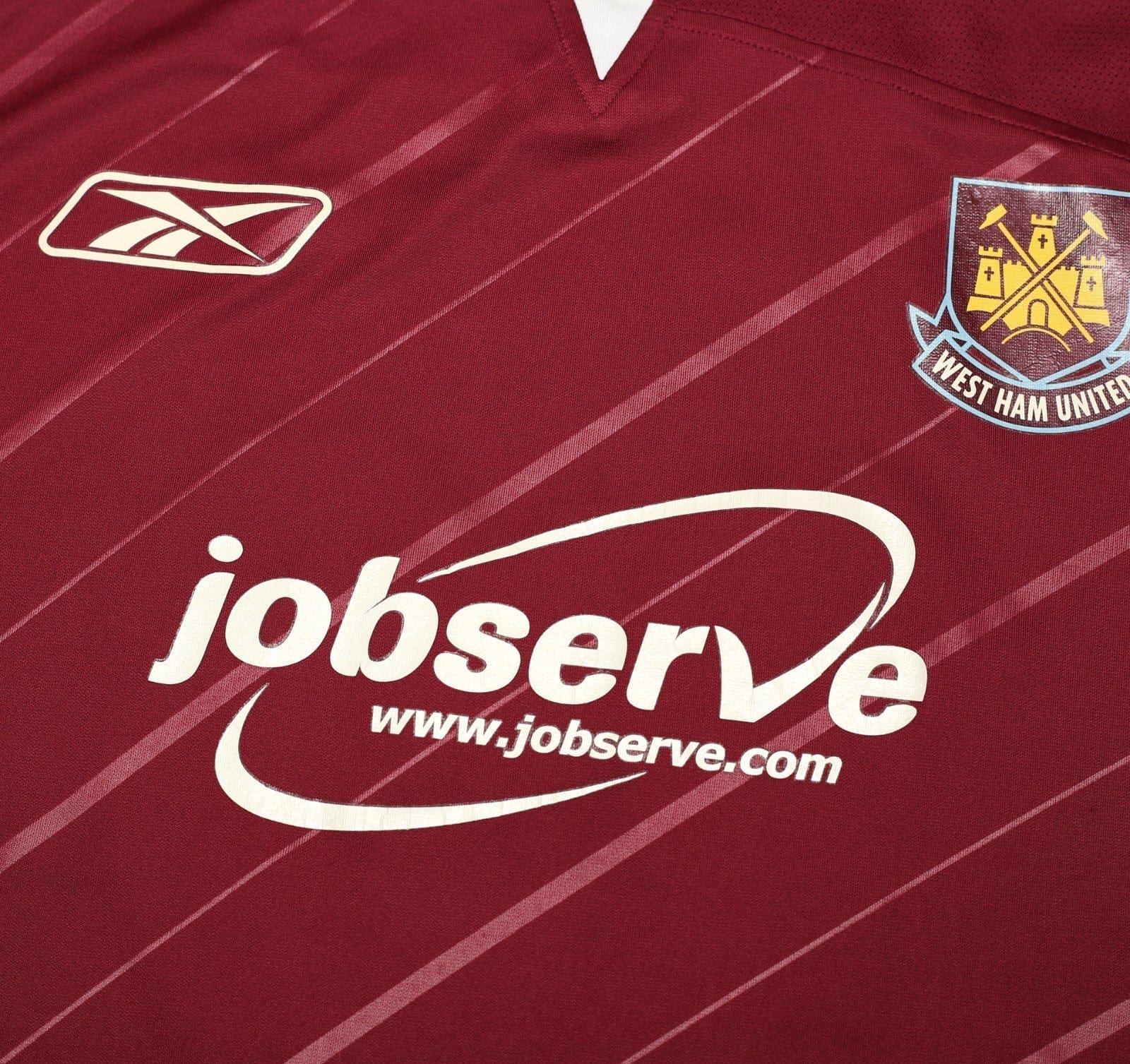 2005/07 TEVEZ #32 West Ham Vintage Reebok Football Shirt (L)