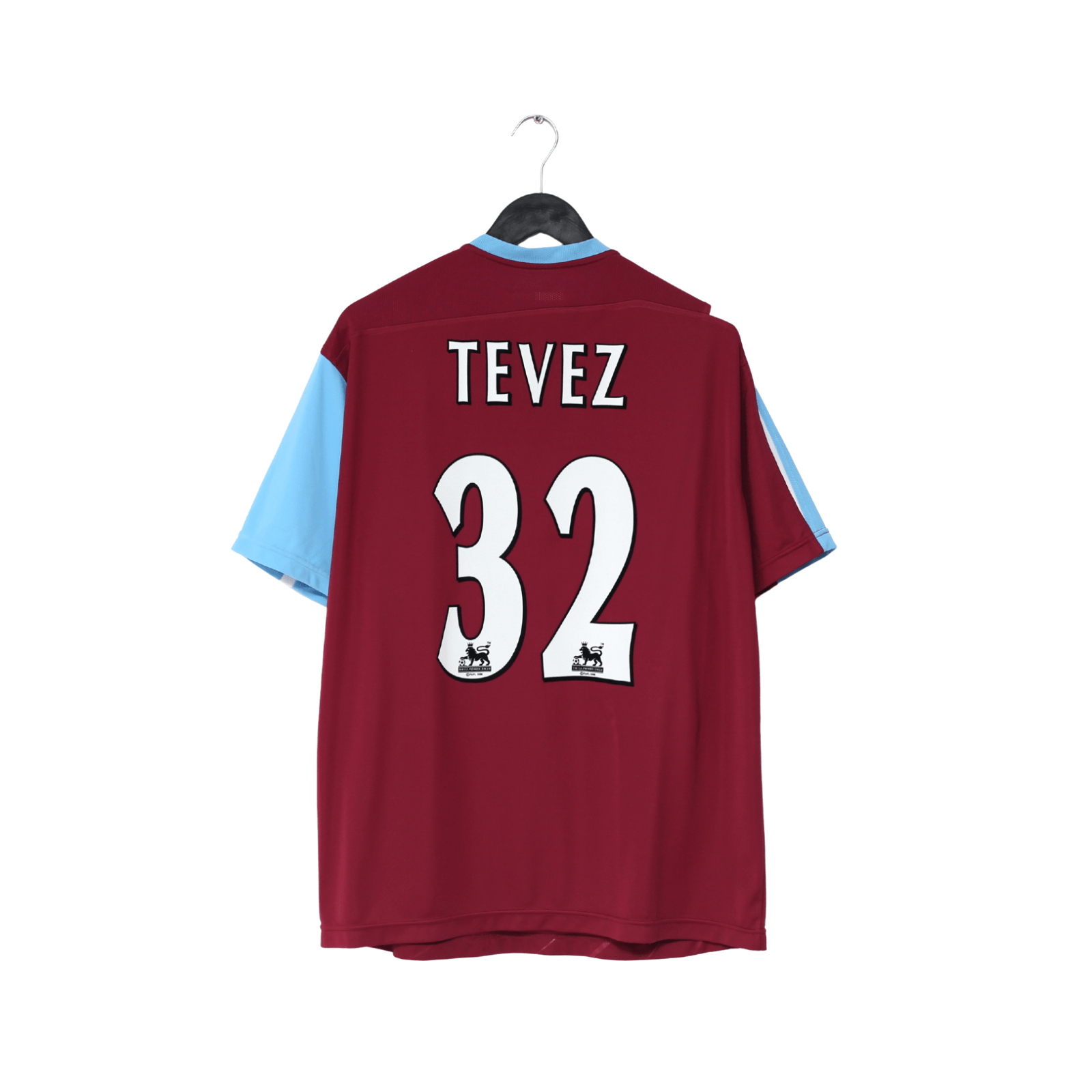 2005/07 TEVEZ #32 West Ham Vintage Reebok Football Shirt (L)