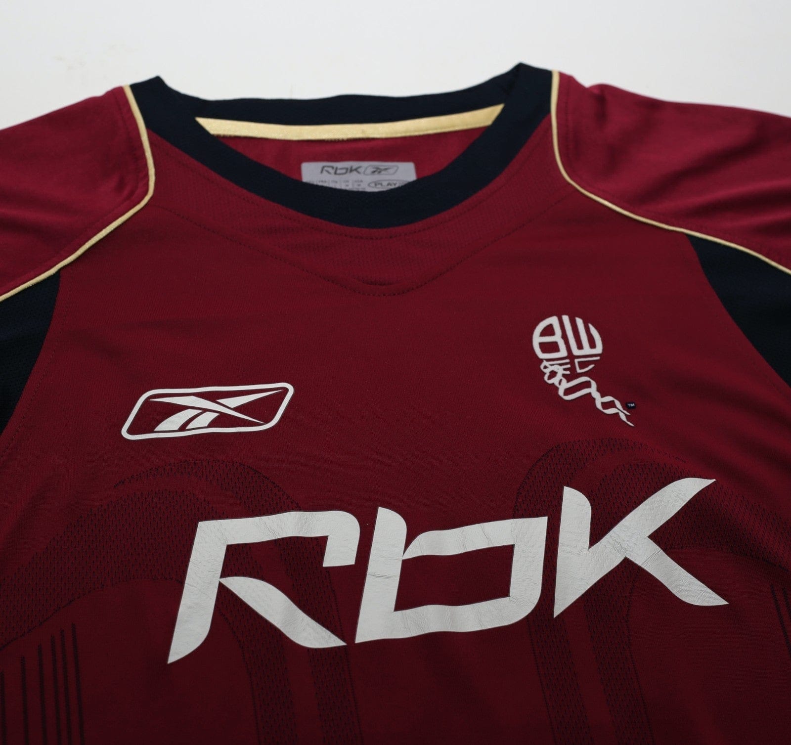 2006/07 ANELKA #39 Bolton Wanderers Vintage Reebok Away Football Shirt (M)