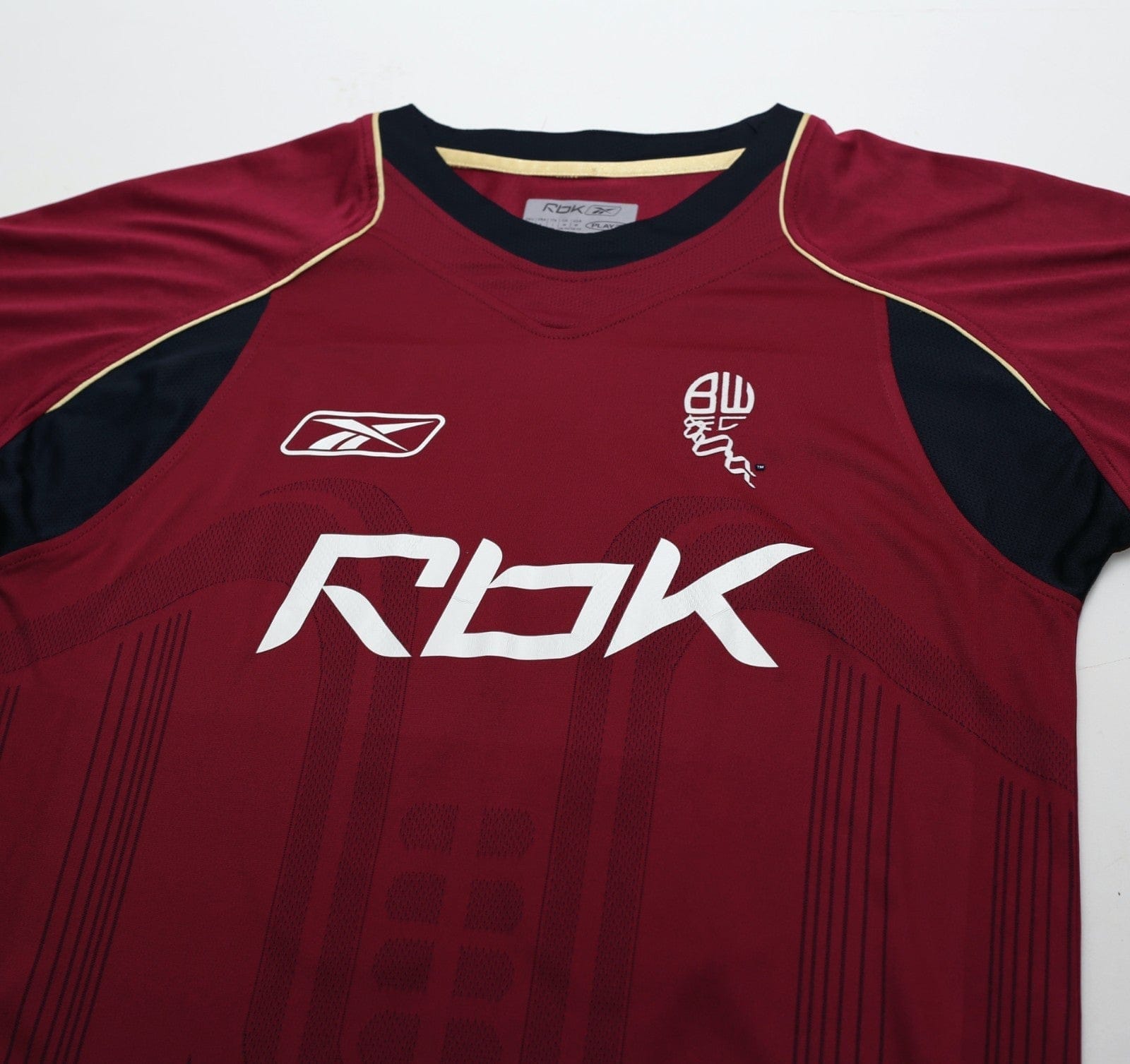 2006/07 ANELKA #39 Bolton Wanderers Vintage Reebok Away Football Shirt (M)