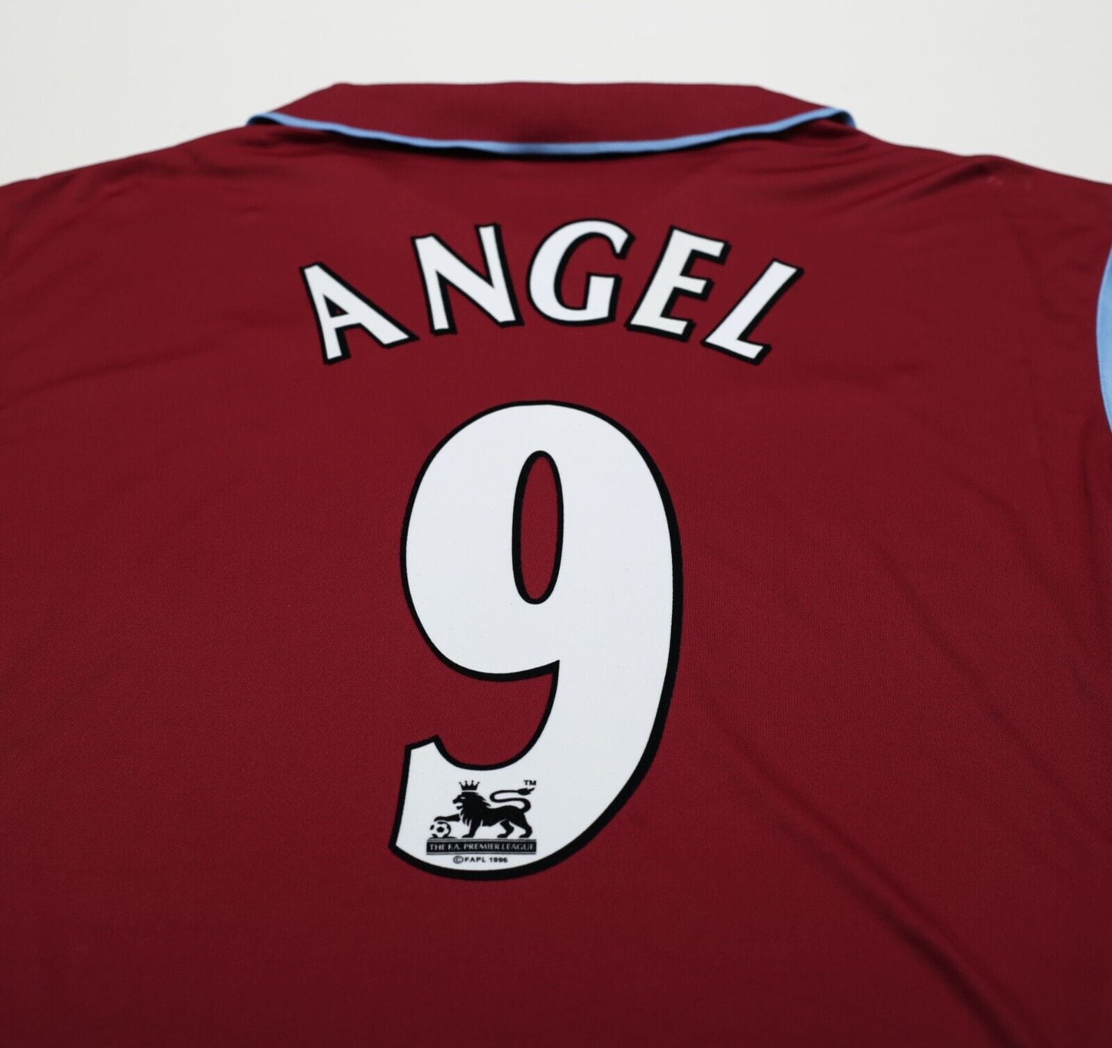 2006/07 ANGEL #9 Aston Villa Vintage Hummel Home Football Shirt (S/M)