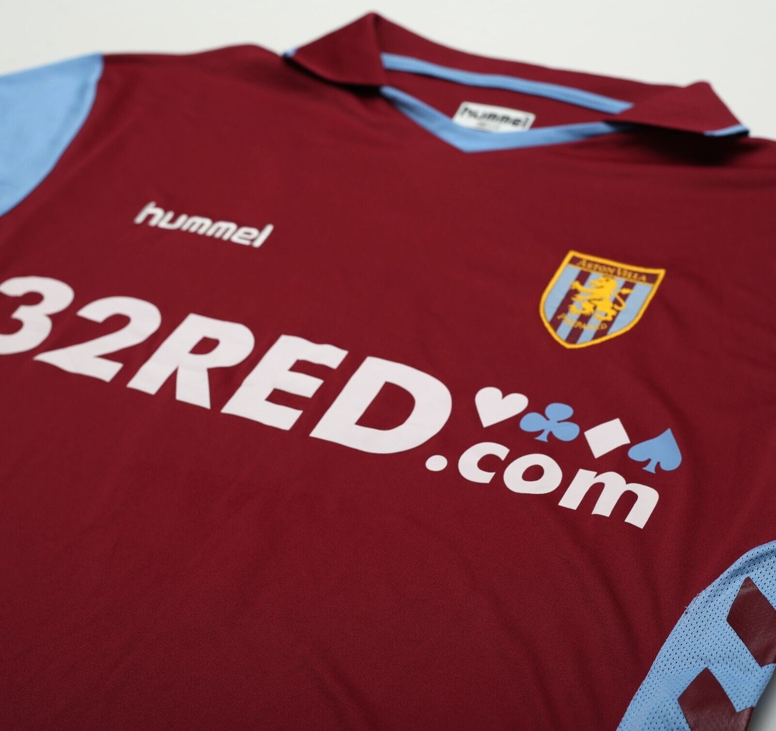 2006/07 ANGEL #9 Aston Villa Vintage Hummel Home Football Shirt (S/M)