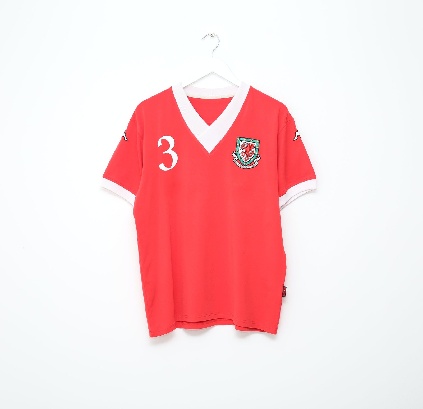 2006/07 BALE #3 Wales Vintage KAPPA Home Football Shirt Jersey (L/XXL)