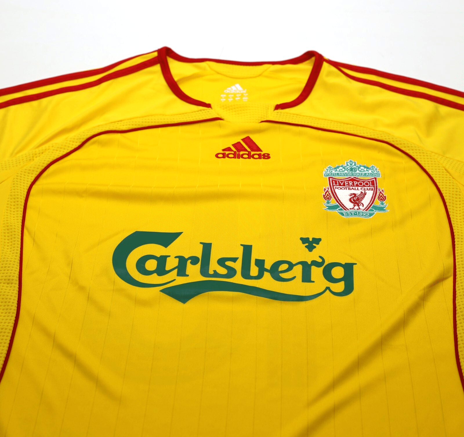 2006/07 CROUCH #15 Liverpool Vintage adidas European Away Football Shirt (M)