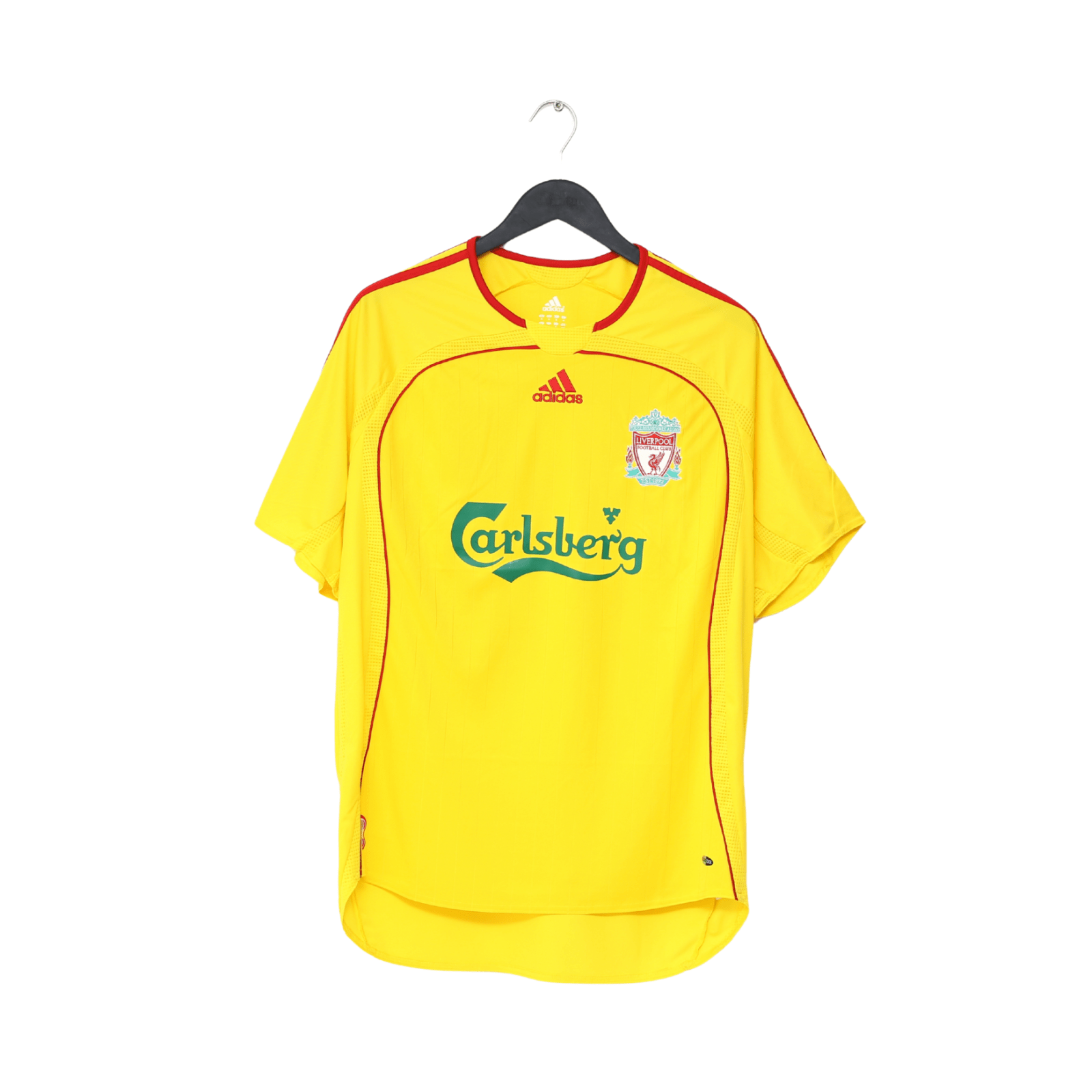 2006/07 CROUCH #15 Liverpool Vintage adidas European Away Football Shirt (M)