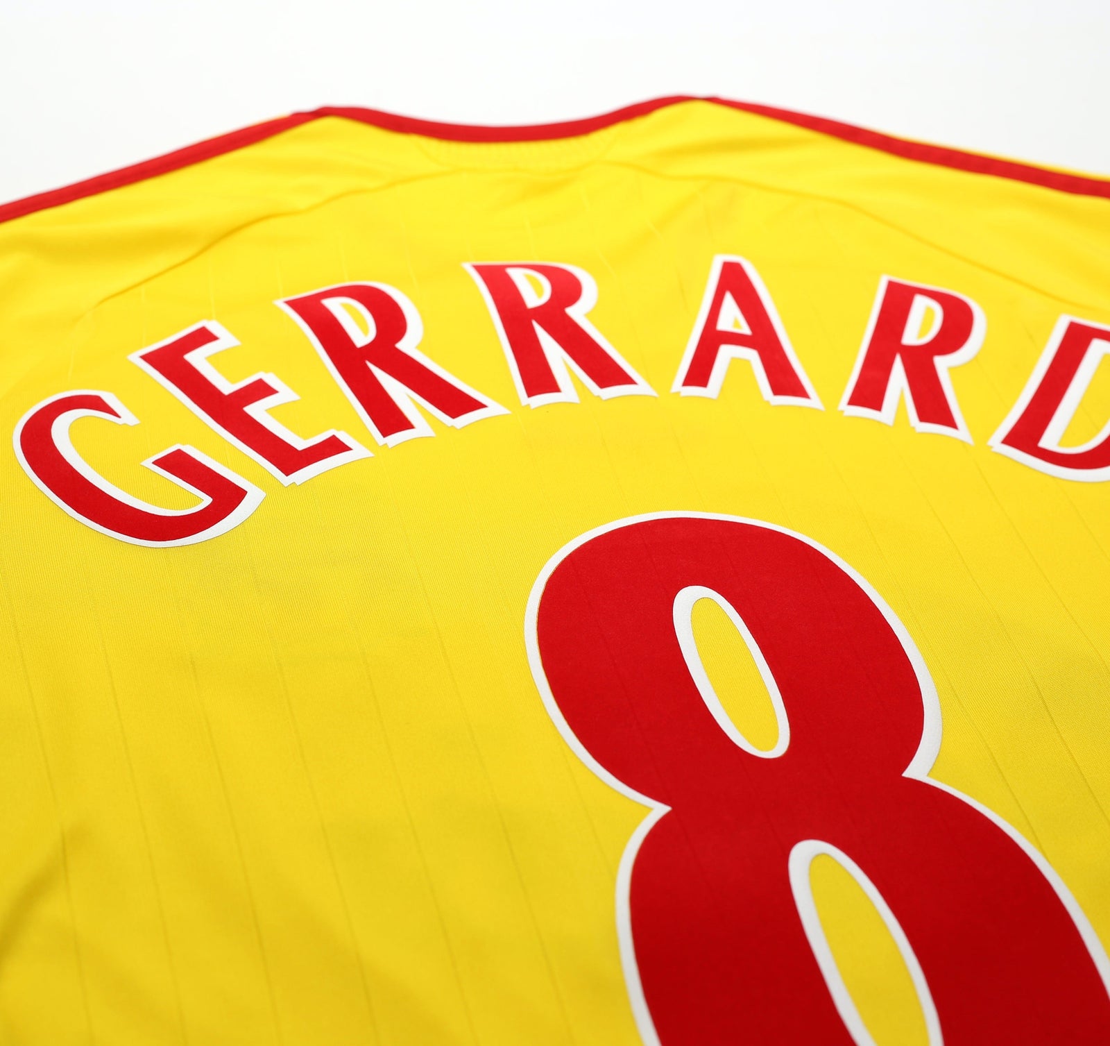 2006/07 GERRARD #8 Liverpool Vintage adidas Away Football Shirt (S)