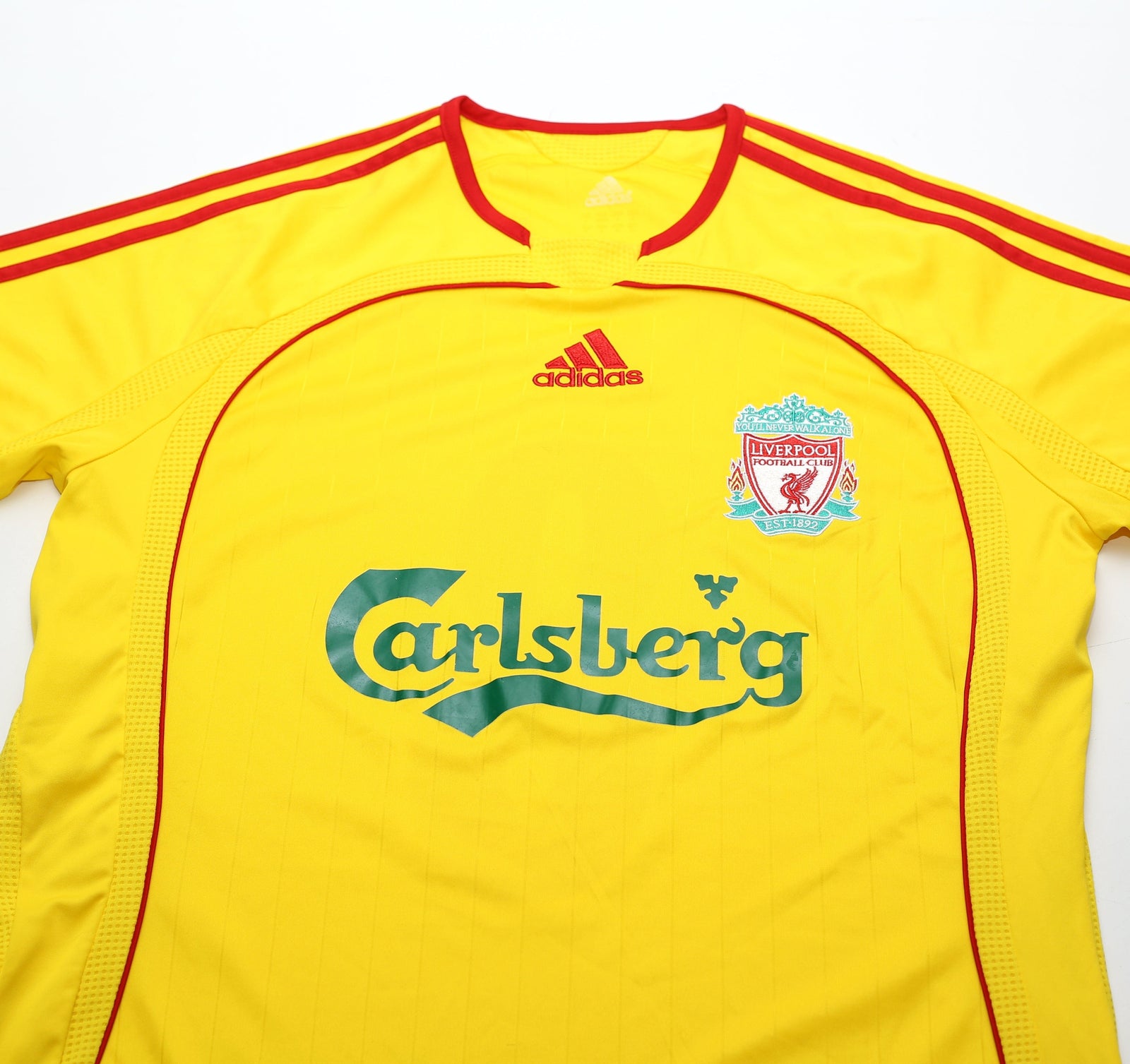 2006/07 GERRARD #8 Liverpool Vintage adidas Away Football Shirt (S)