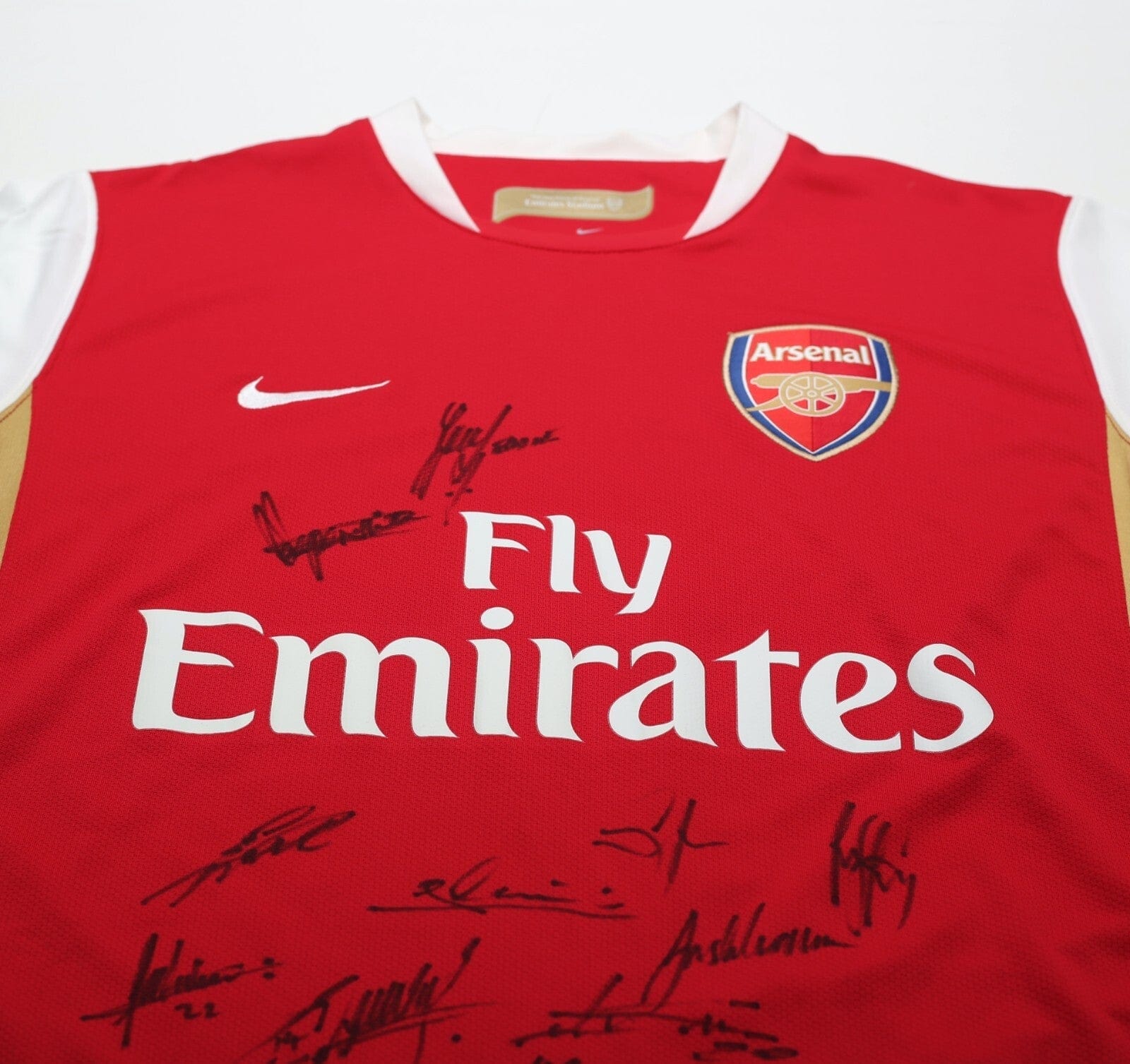2006/07 HENRY #14 Arsenal Vintage Nike Home Football Shirt (M) SIGNED