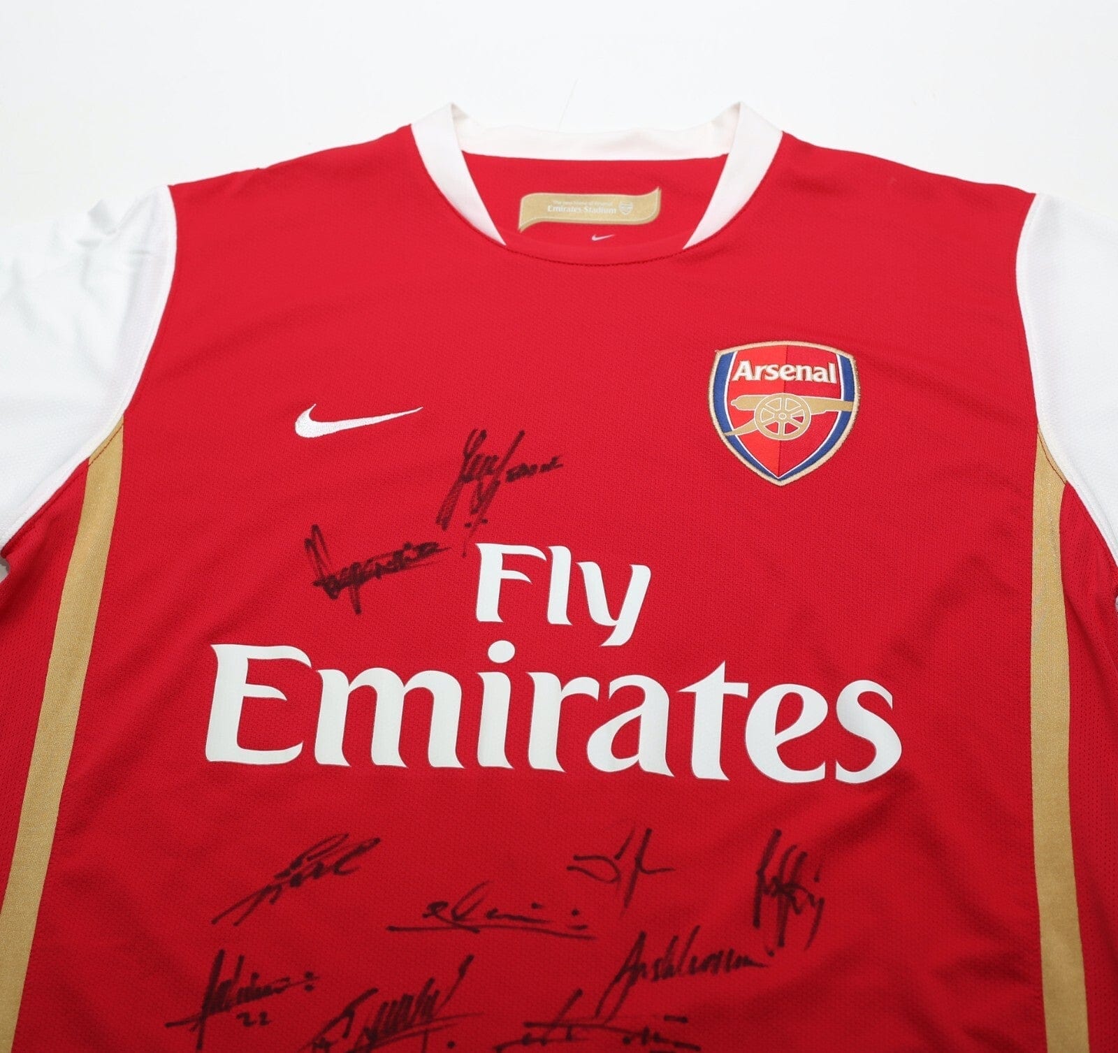 2006/07 HENRY #14 Arsenal Vintage Nike Home Football Shirt (M) SIGNED