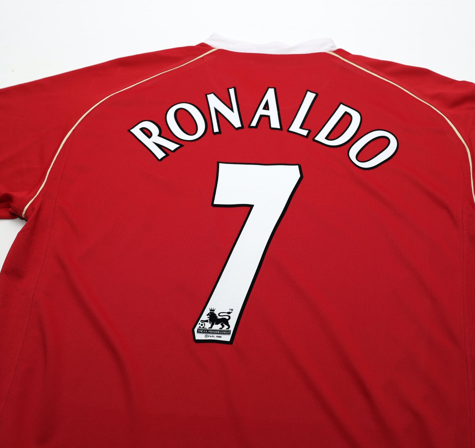 2006/07 RONALDO #7 Manchester United Vintage Nike Home Football Shirt (L)