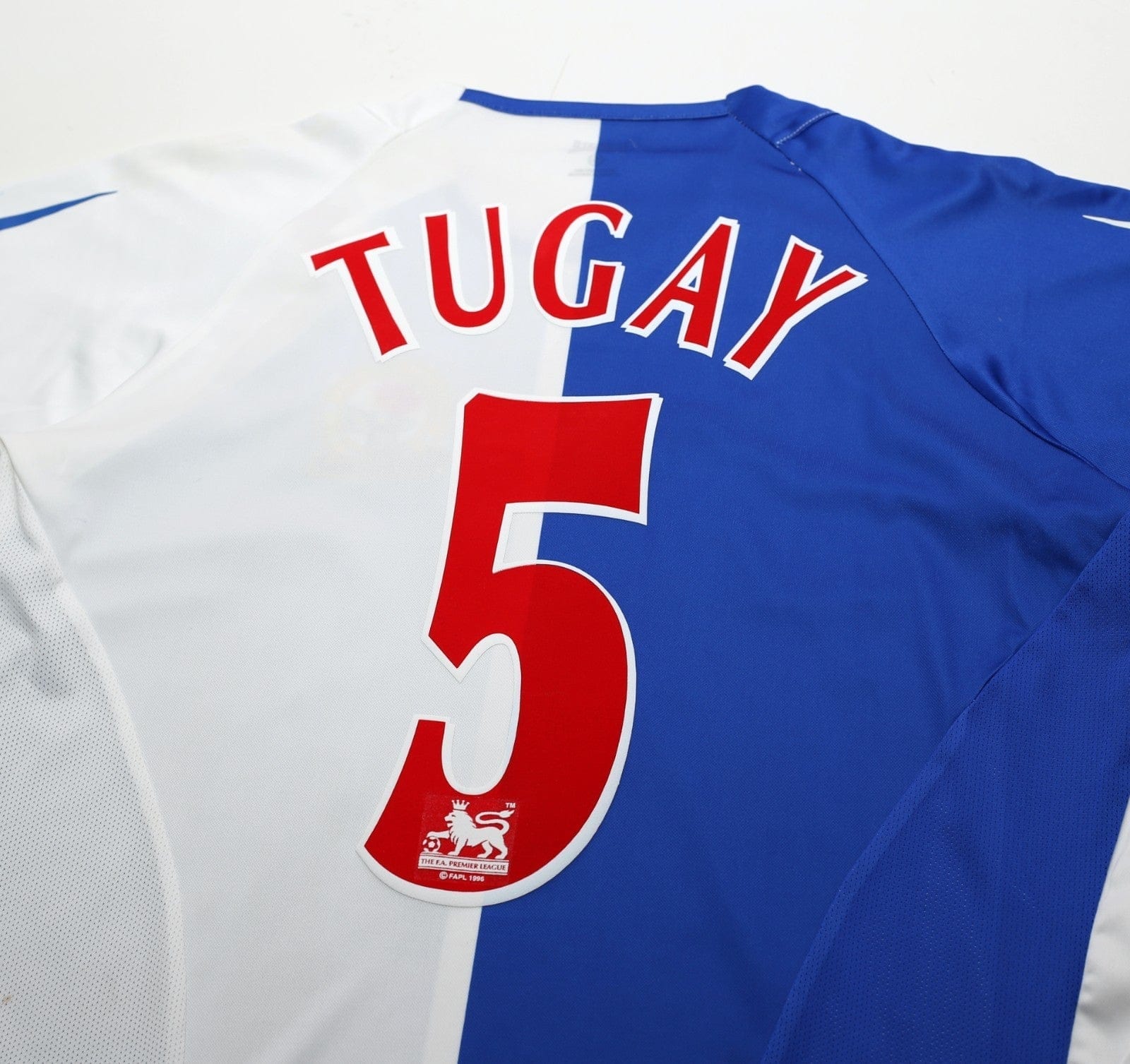 2006/07 TUGAY #5 Blackburn Rovers Vintage Lonsdale Home Football Shirt (S)