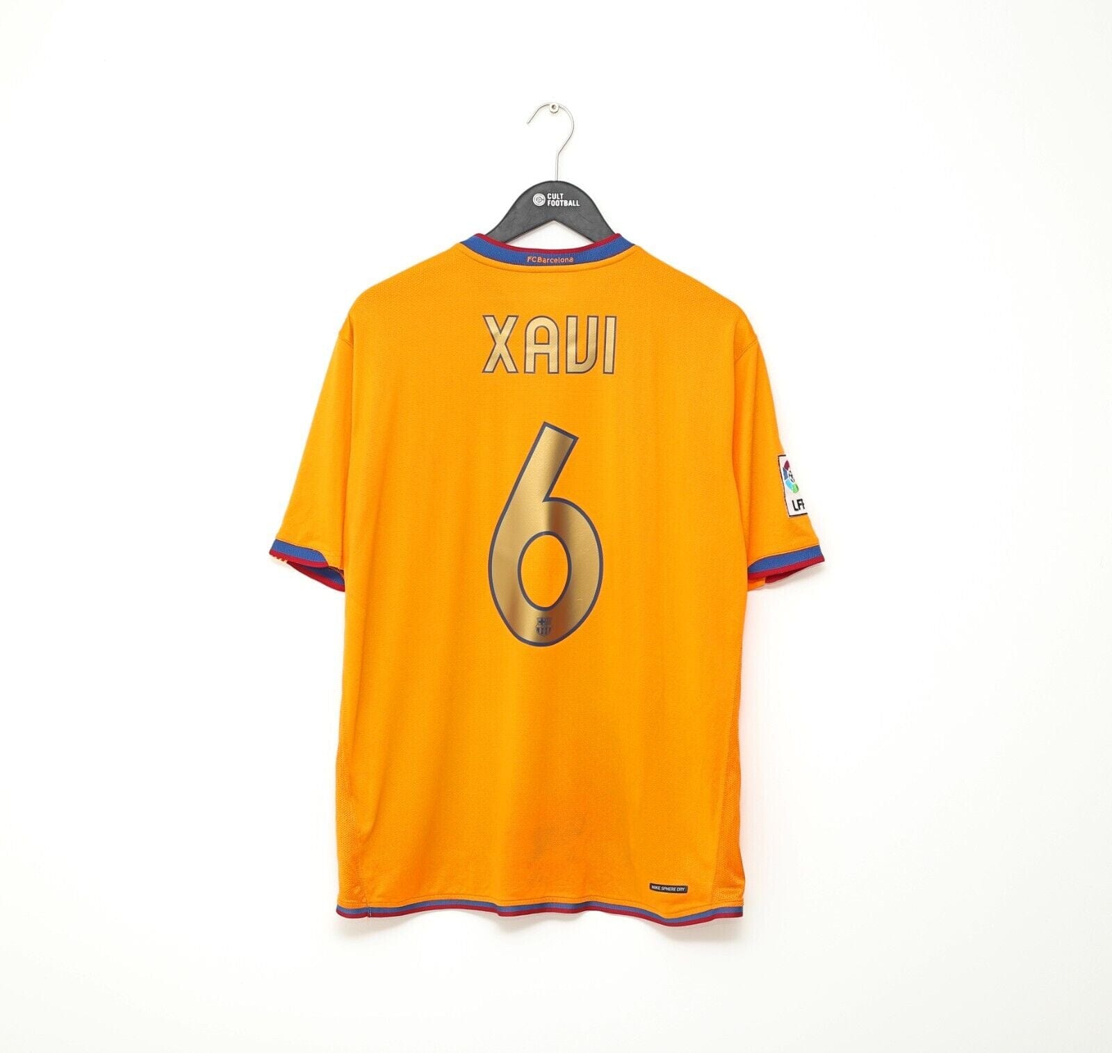 2006/07 XAVI #6 Barcelona Vintage Nike Away Football Shirt Jersey (L)