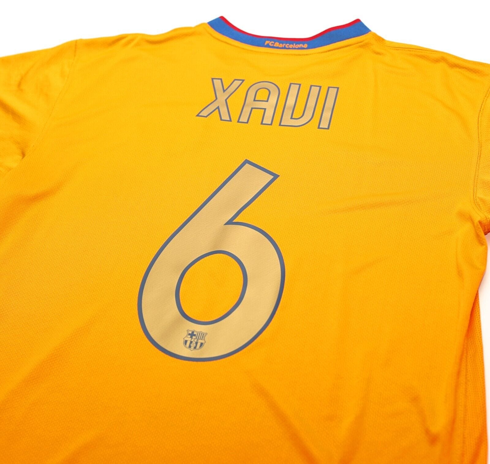 2006/07 XAVI #6 Barcelona Vintage Nike Away Football Shirt Jersey (L)