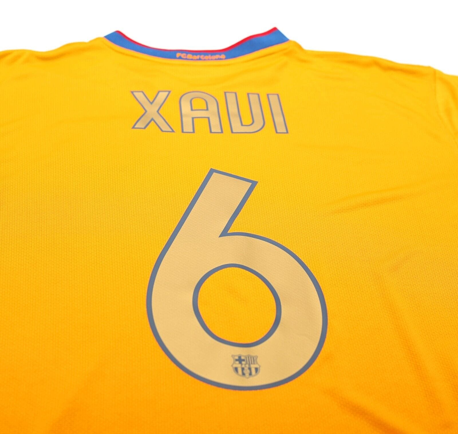2006/07 XAVI #6 Barcelona Vintage Nike Away Football Shirt Jersey (L)