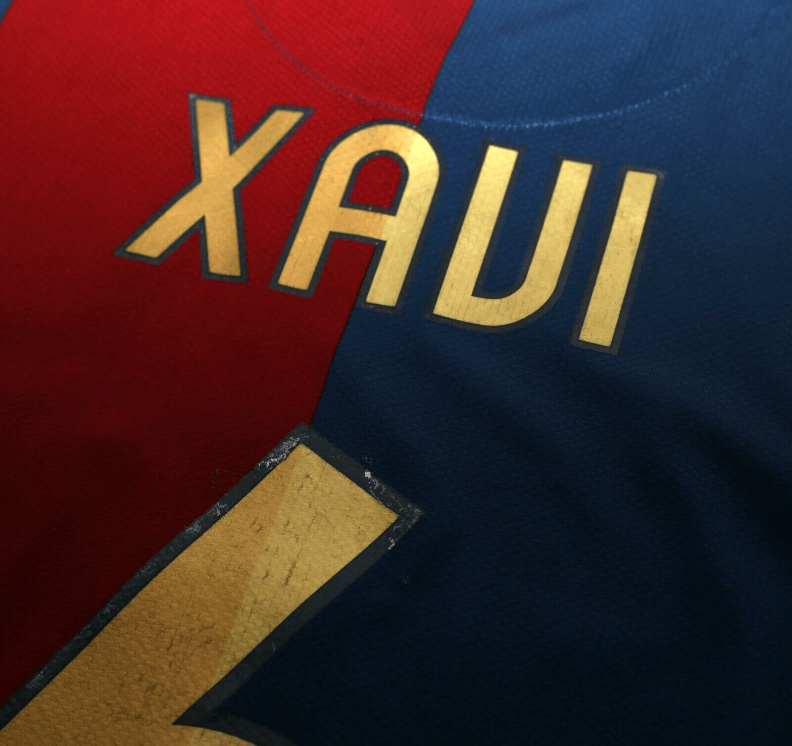 2006/07 XAVI #6 Barcelona Vintage Nike Home Football Shirt (L)