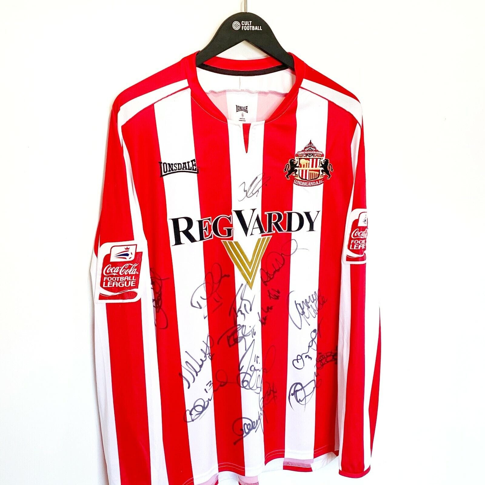 2006/07 YORKE #34 Sunderland Vintage Lonsdale Football Shirt (XL) Signed Issued