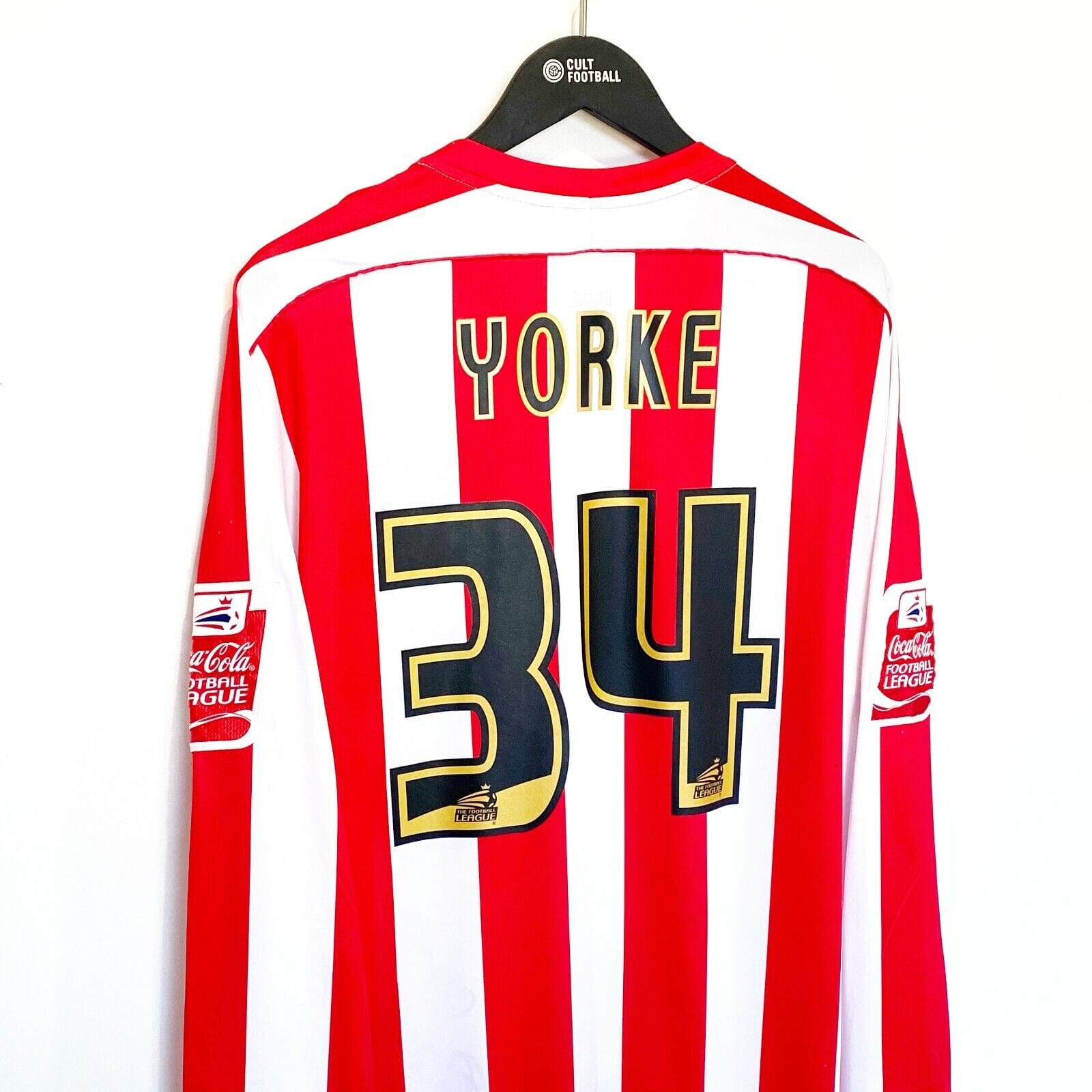 2006/07 YORKE #34 Sunderland Vintage Lonsdale Football Shirt (XL) Signed Issued