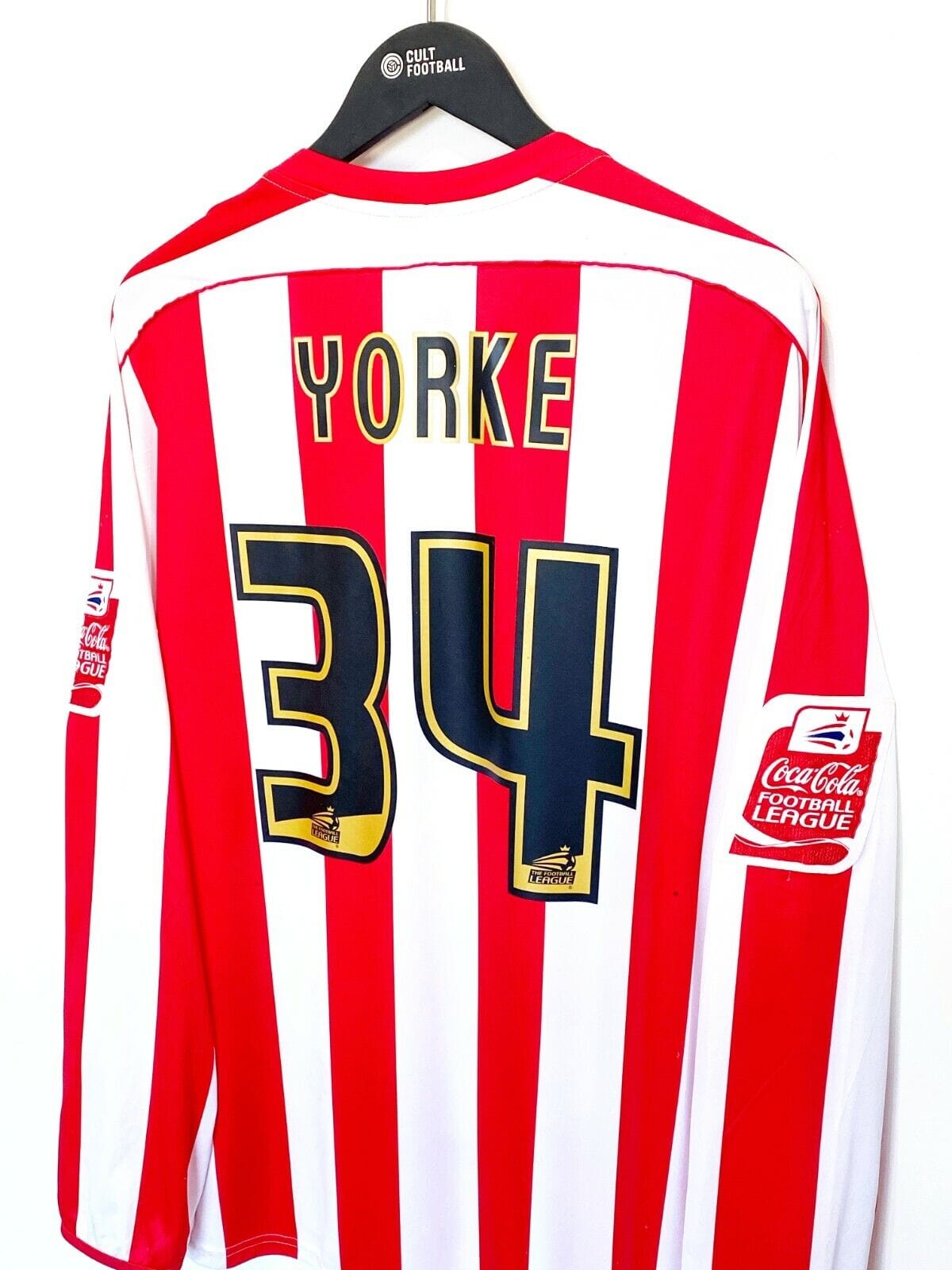 2006/07 YORKE #34 Sunderland Vintage Lonsdale Football Shirt (XL) Signed Issued