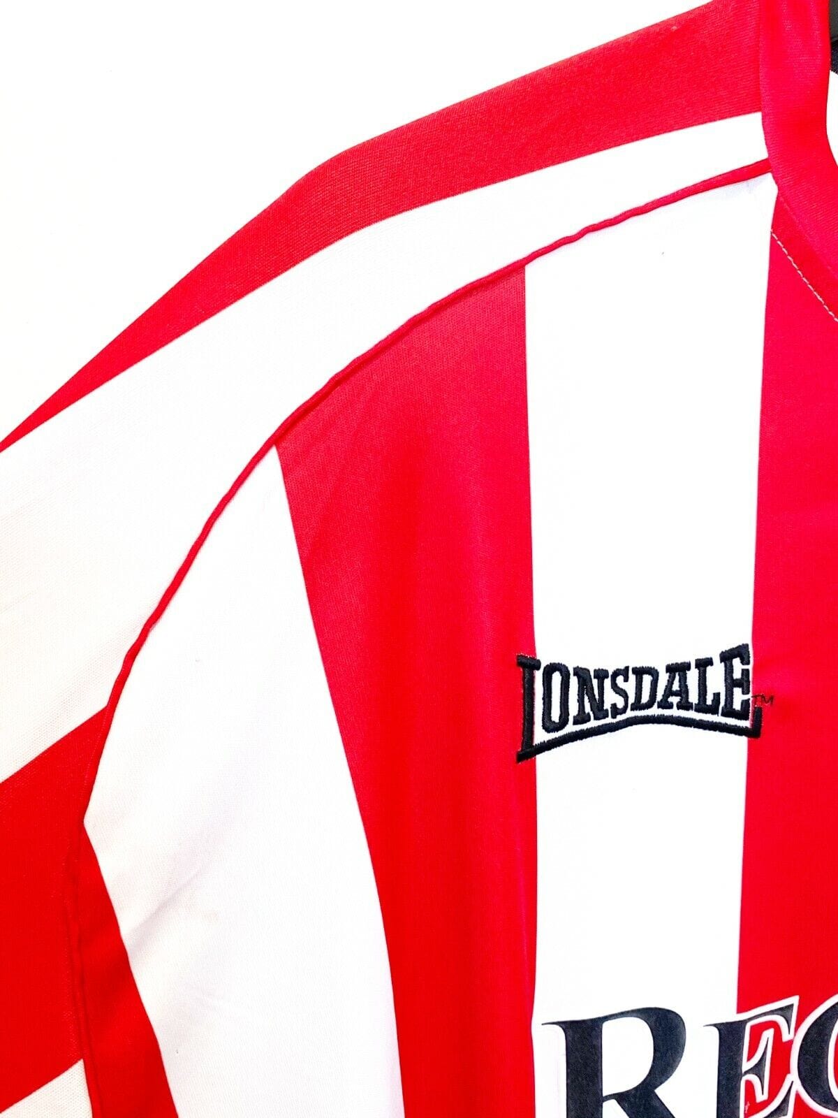 2006/07 YORKE #34 Sunderland Vintage Lonsdale Football Shirt (XL) Signed Issued