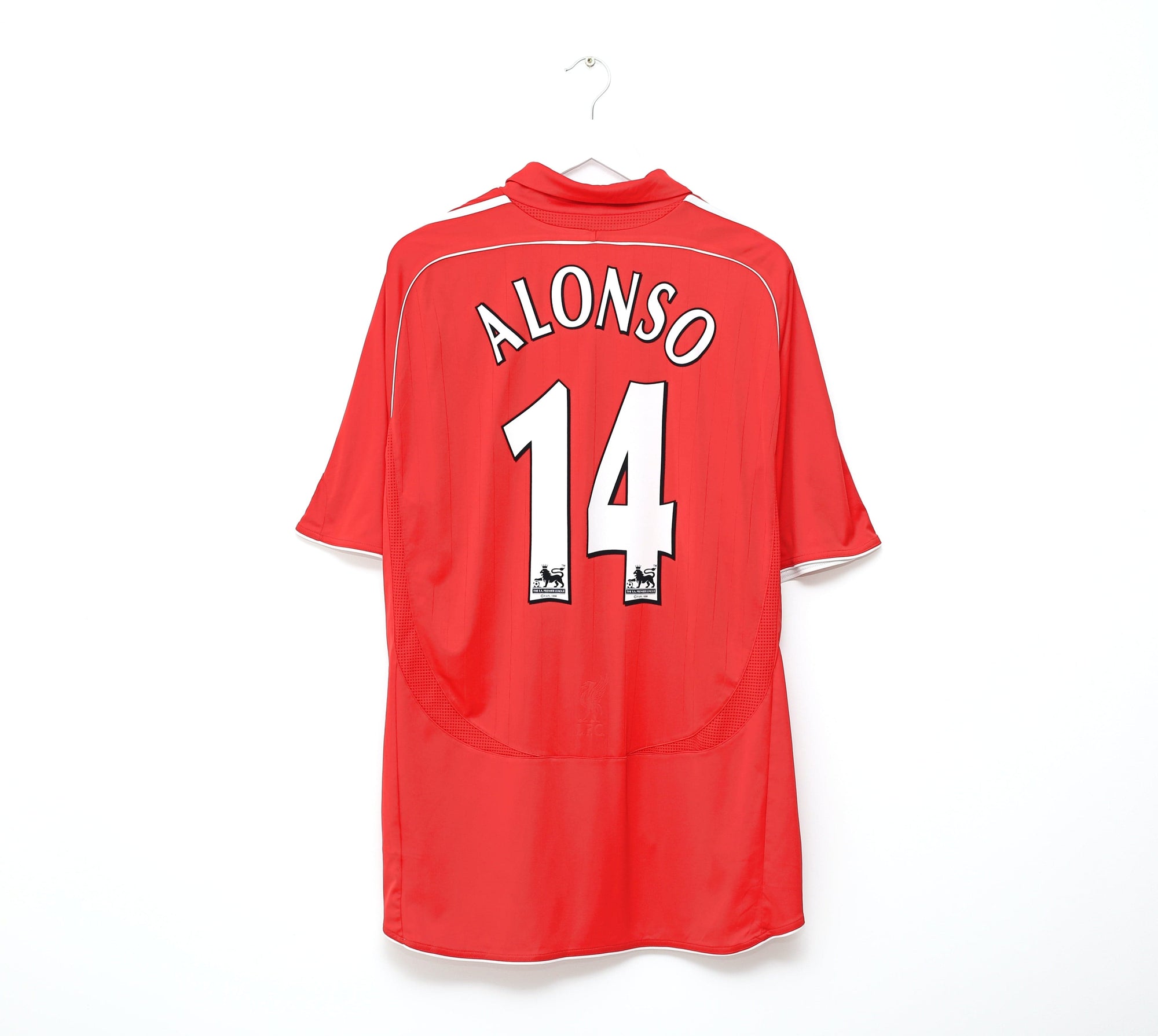 2006/08 ALONSO #14 Liverpool Vintage adidas Home Football Shirt (XXL)