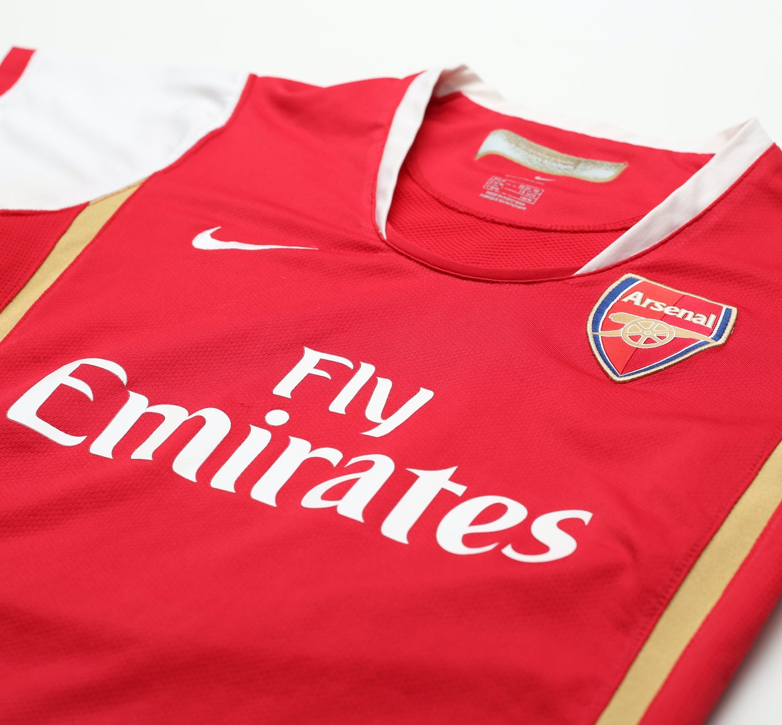 2006/08 ARSENAL Women's Vintage Nike Home Football Shirt Jersey (M)