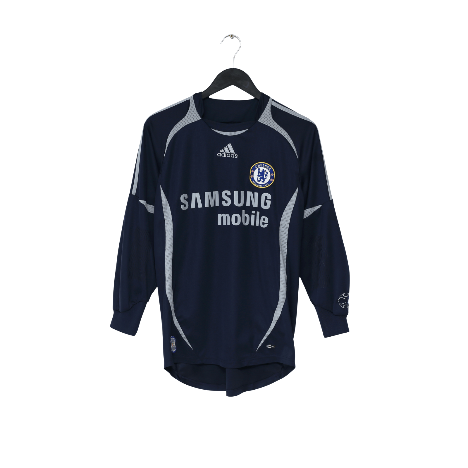 2006/08 CECH #1 Chelsea Vintage adidas UCL Goalkeeper Football Shirt (S)