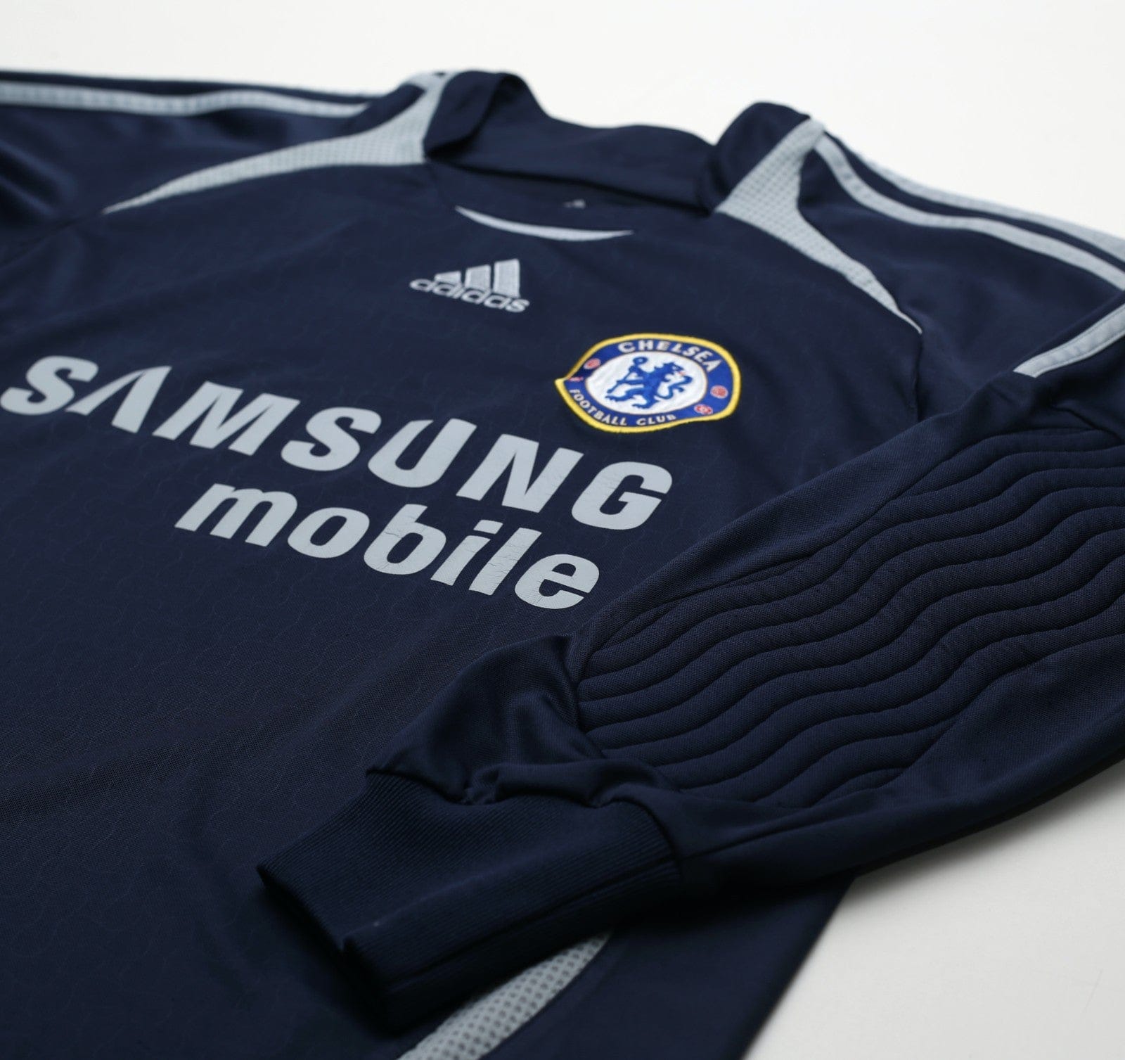 2006/08 CECH #1 Chelsea Vintage adidas UCL Goalkeeper Football Shirt (S)