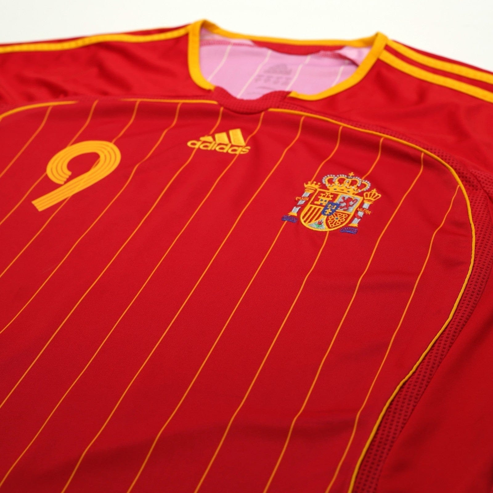 2006/08 F. Torres #9 Spain Vintage adidas Home Football Shirt XL World Cup 2006